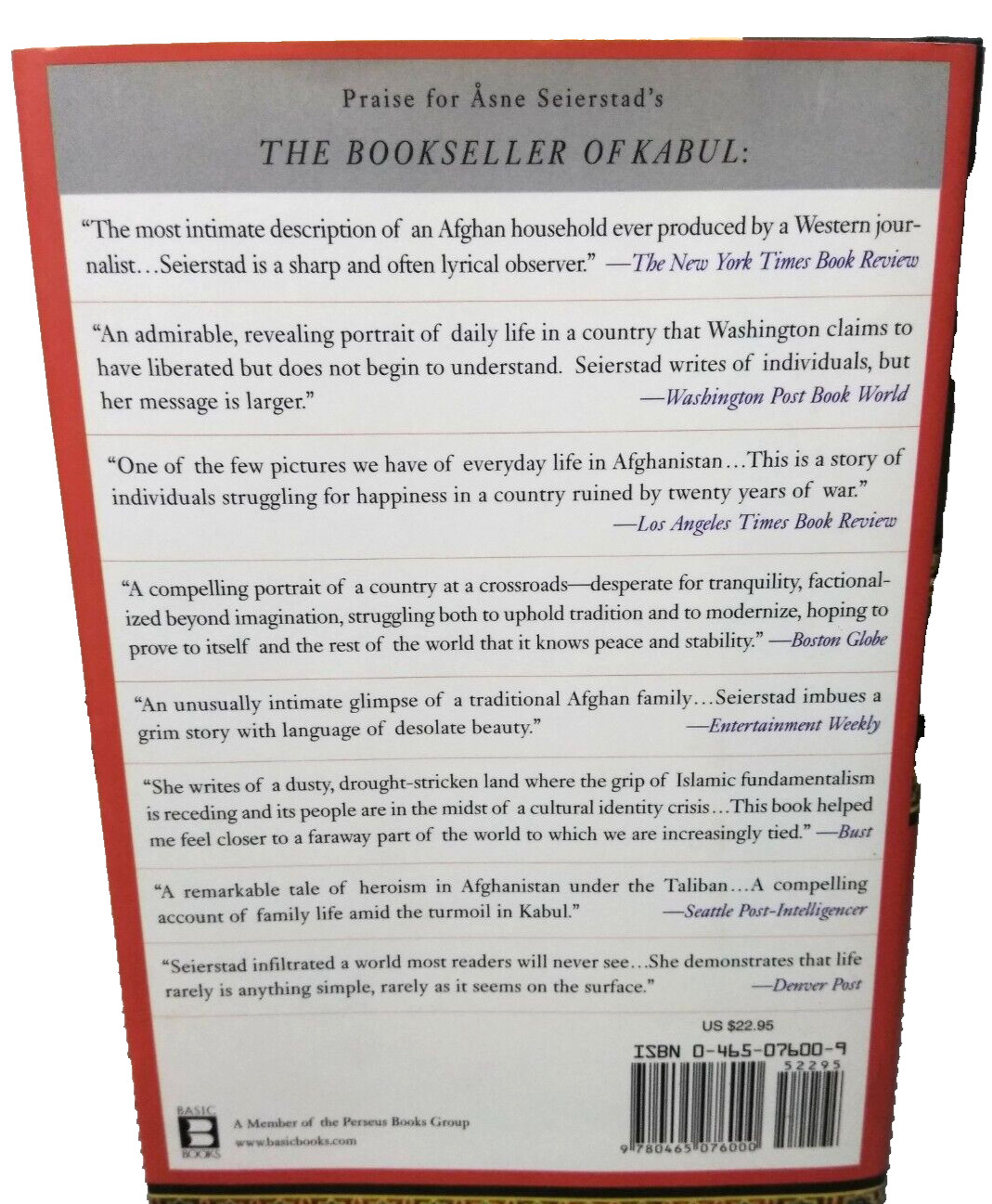 Rare Hardback 1st Ed A Hundred & One Days: A Baghdad Journal By Asne Seierstad