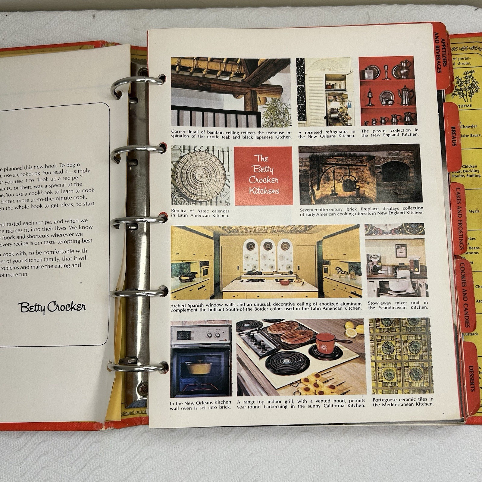 Betty Crocker&rsquo;s Cookbook 1974 Vintage 23rd Printing with 5 Ring Binder