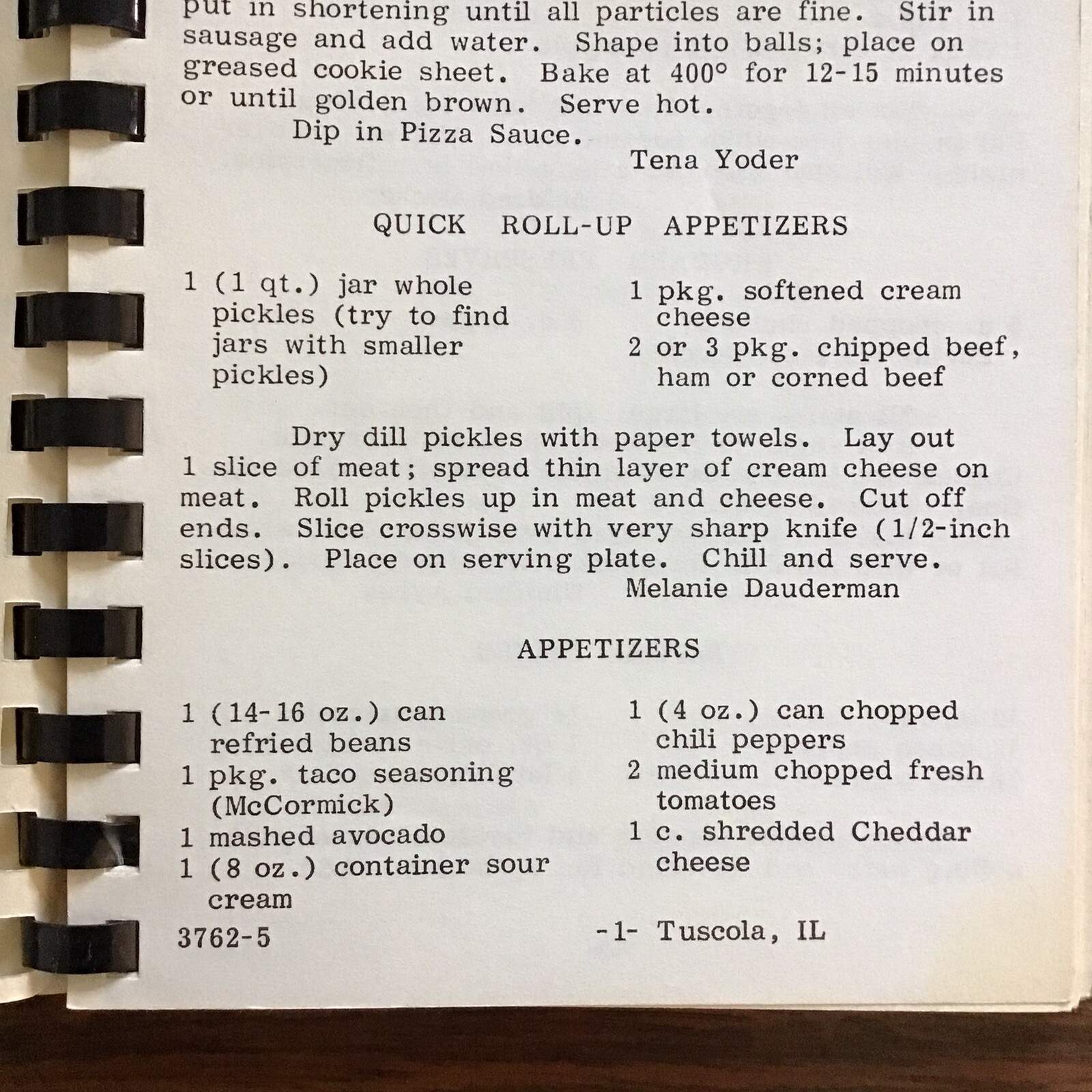 Bourbon Baptist Church Ladies Vintage 1986 Cookbook SEE INDEX PHOTOS