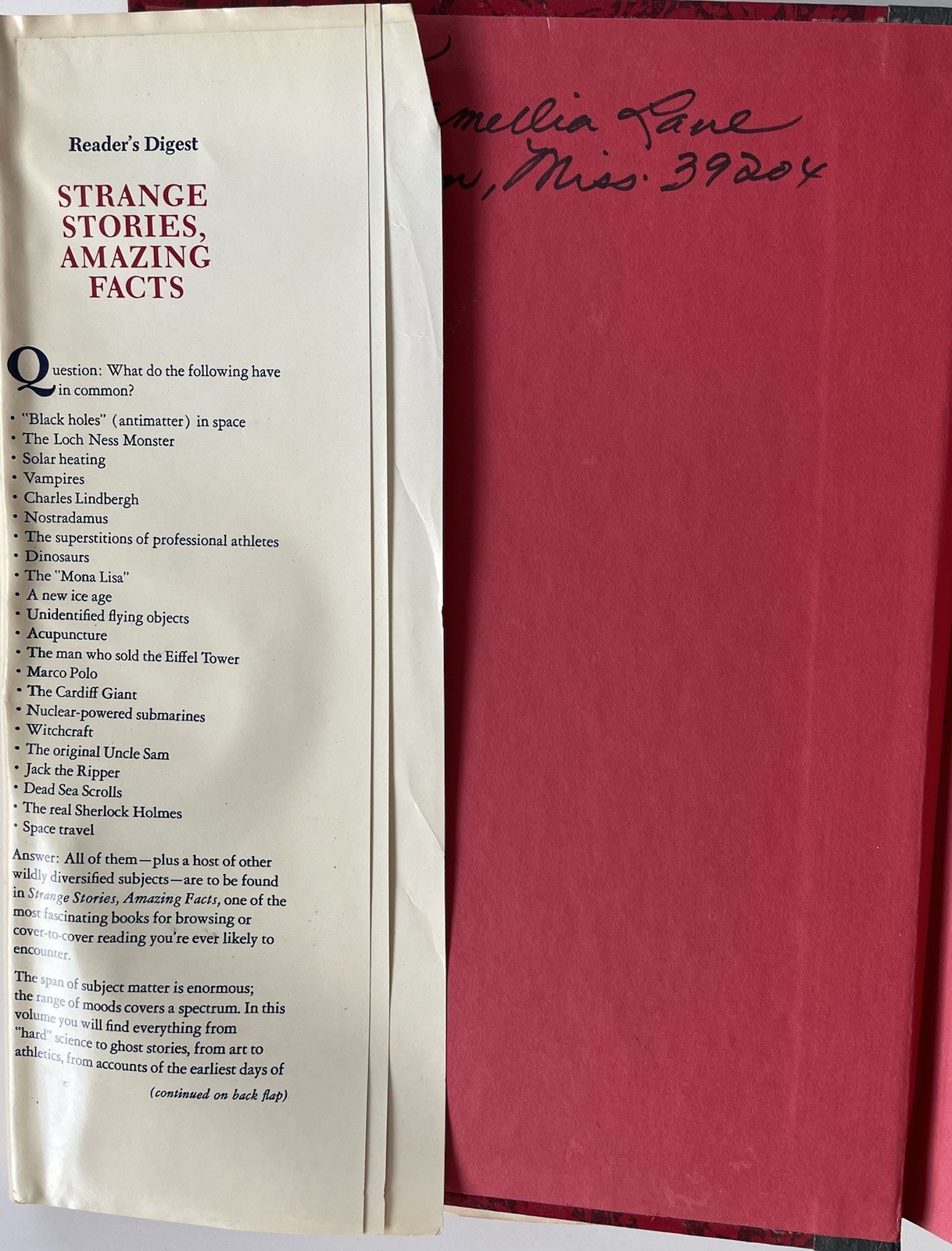Strange Stories Amazing Facts Reader&rsquo;s Digest 3 Dust Jackets Hardcover