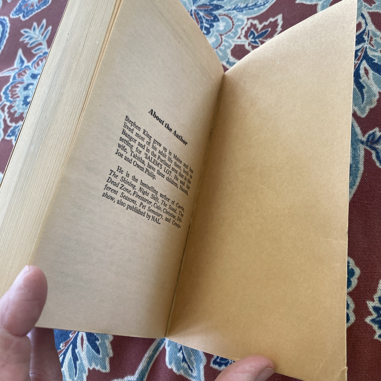 Salem&rsquo;s Lot by Stephen King, First Signet printing, 1976 paperback. Good.