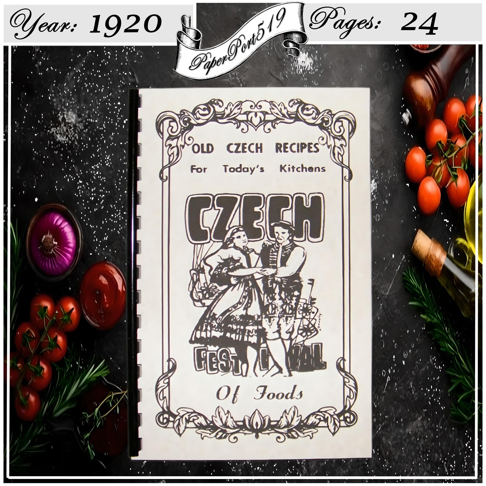 1920 Old Czech Recipes For Today&rsquo;s Kitchens Vintage Cook Book 24 Pages