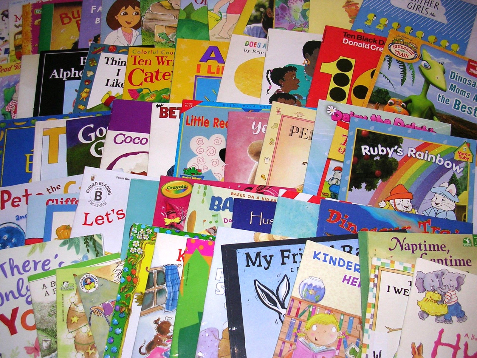 Lot of 60 Children&rsquo;s Picture Books: Toddler, Preschool, Beginner Level Reading