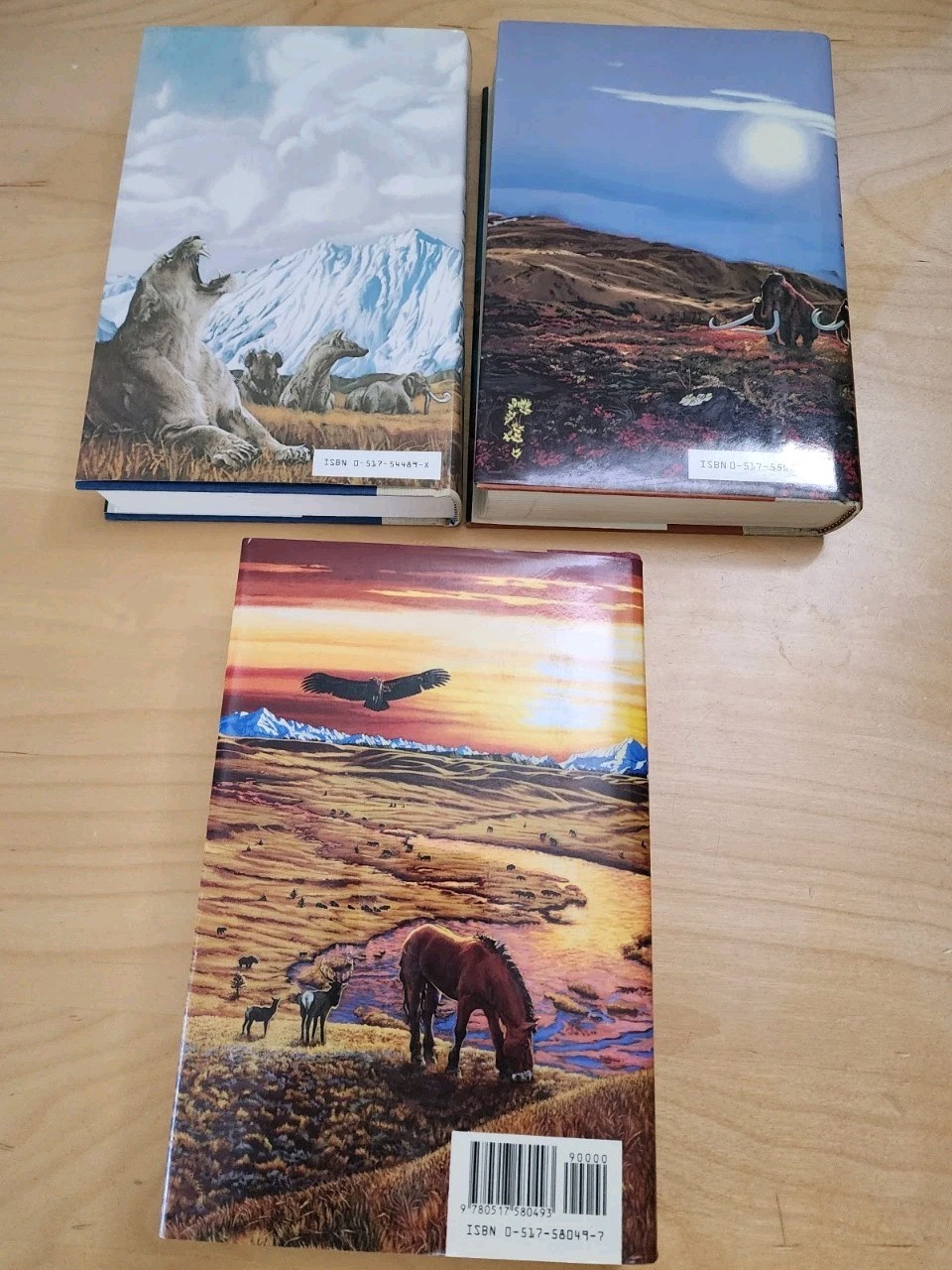 Jean M. Auel, Earth&rsquo;s Children Novels, Lot of 3, HC, 1st Ed.