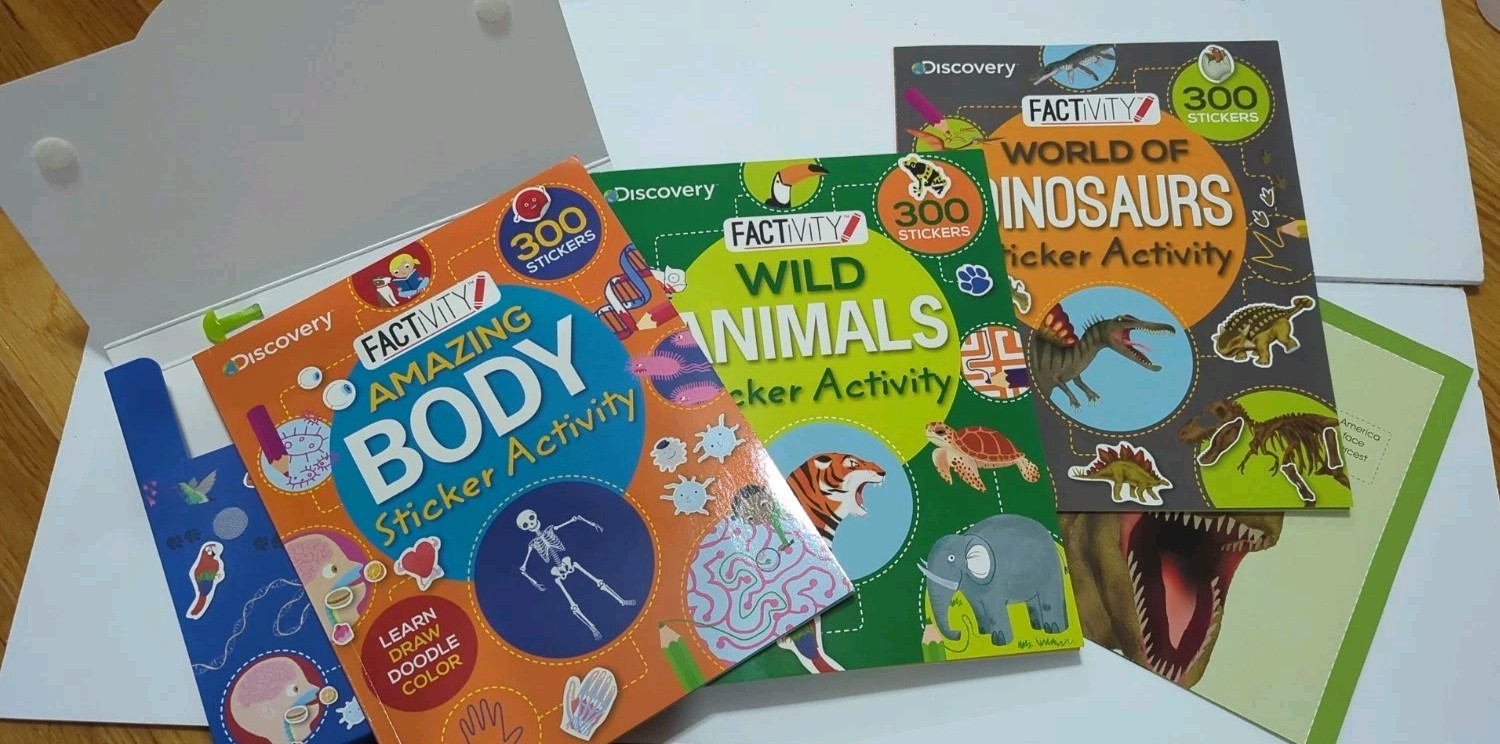 Lot Of 5 – Various Themed Children&rsquo;s Coloring Book, Sticker Book, Activity Books