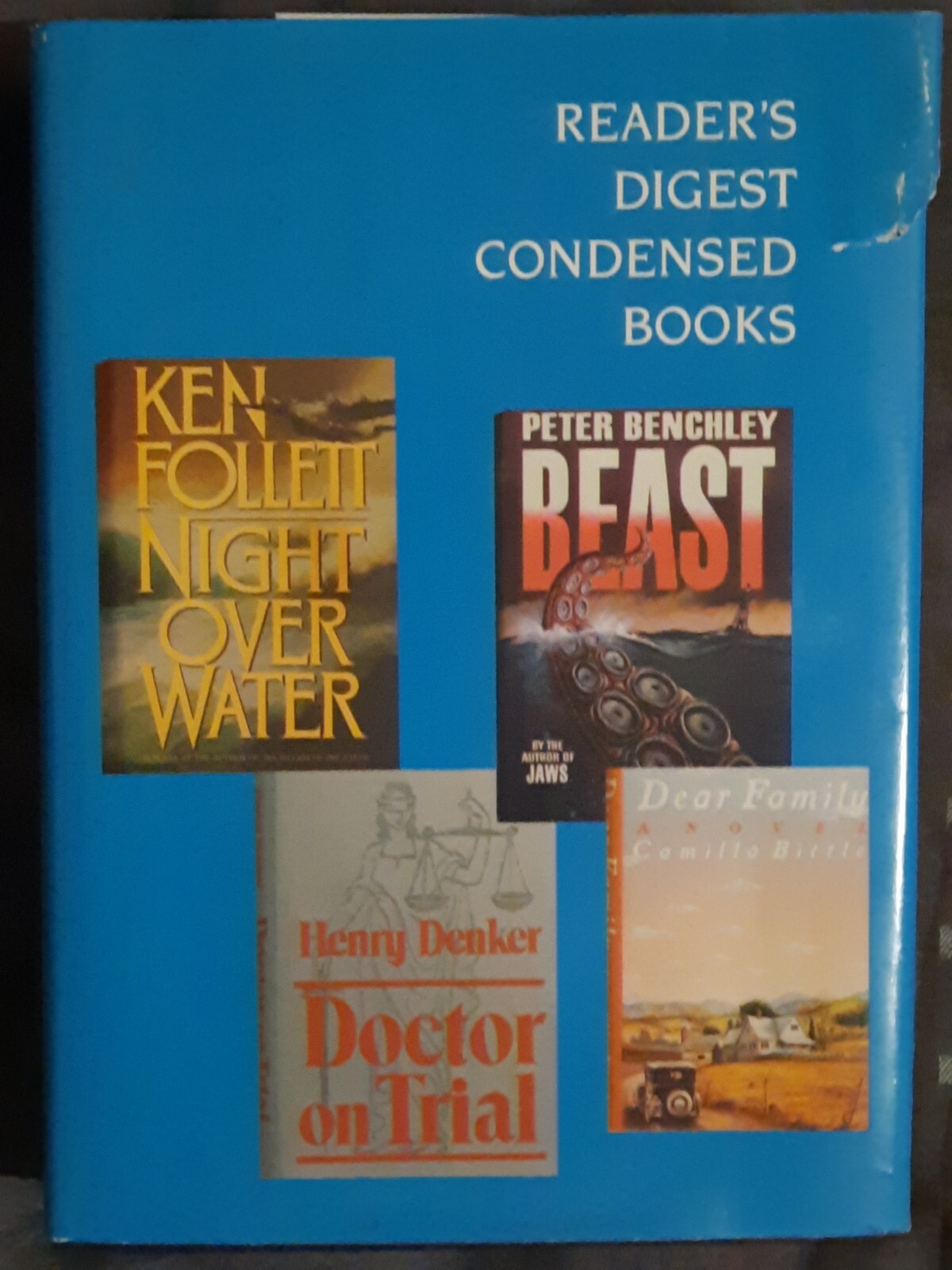 Reader&rsquo;s Digest Condensed Books-Ken Follet-NIGHT OVER WATER