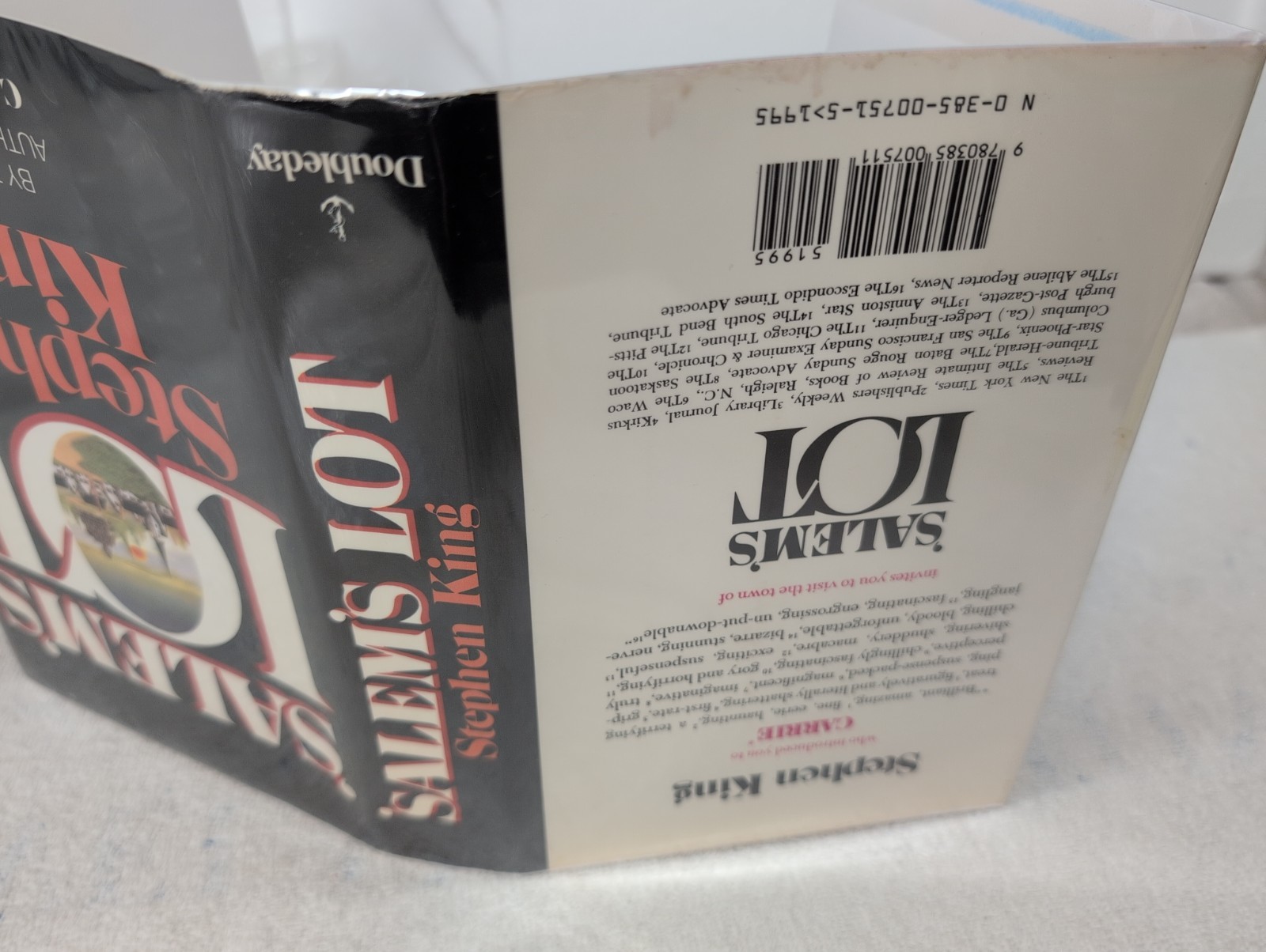 RARE 1st Edition SALEM&rsquo;S LOT Stephen King (1975) Later Printing $19.95 + Mylar!!