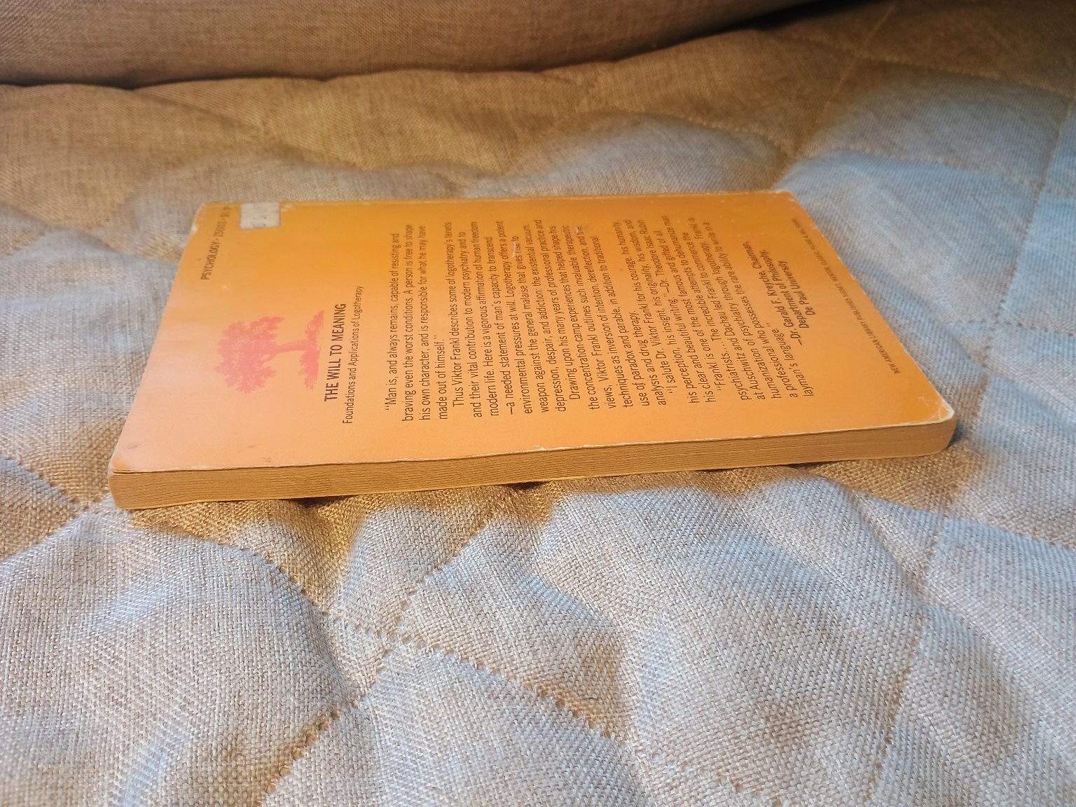 The Will to Meaning Viktor Frankl 1970 Plume Psychology Paperback