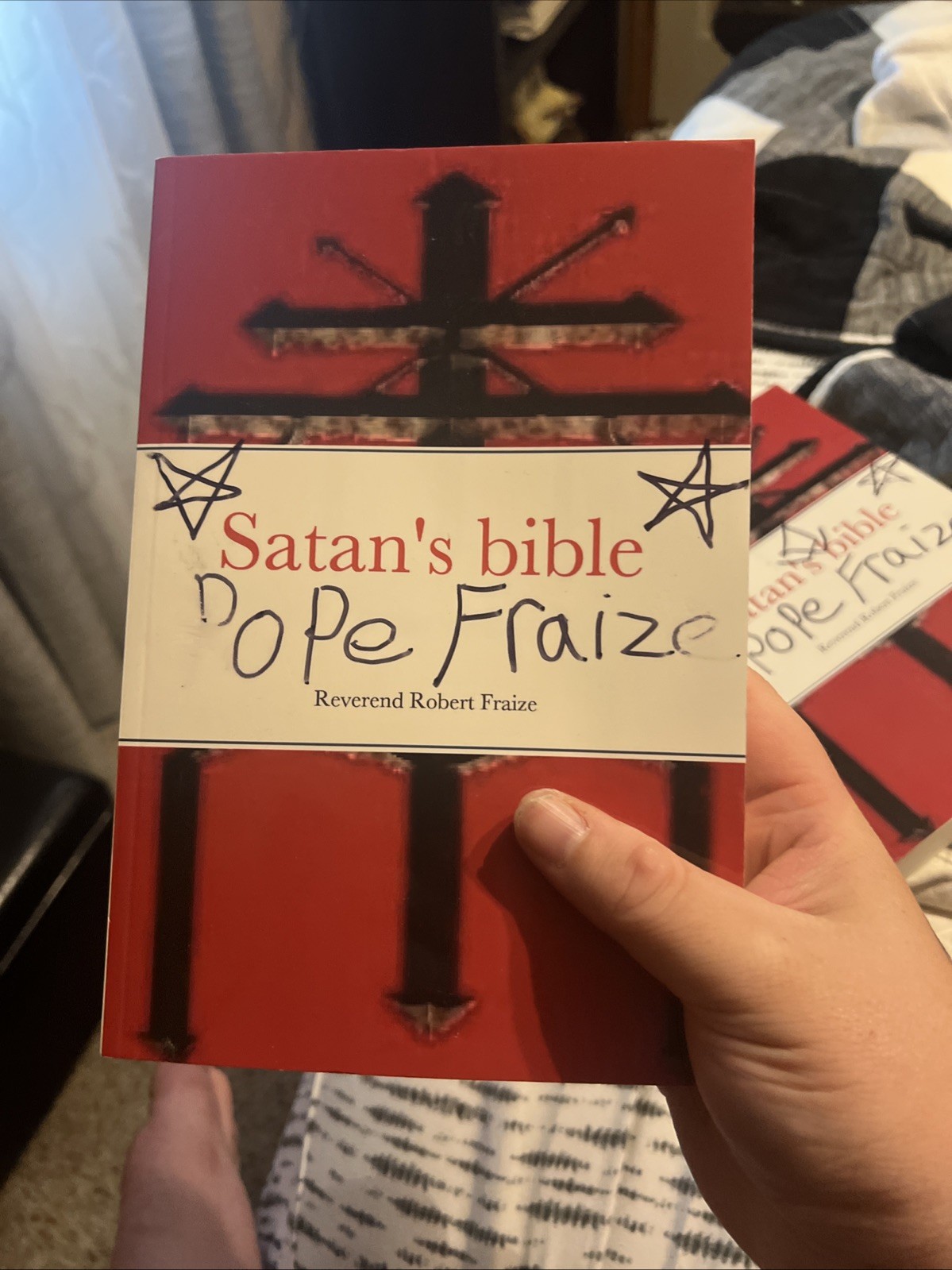 Satans Bible By Robert Fraize Signed!