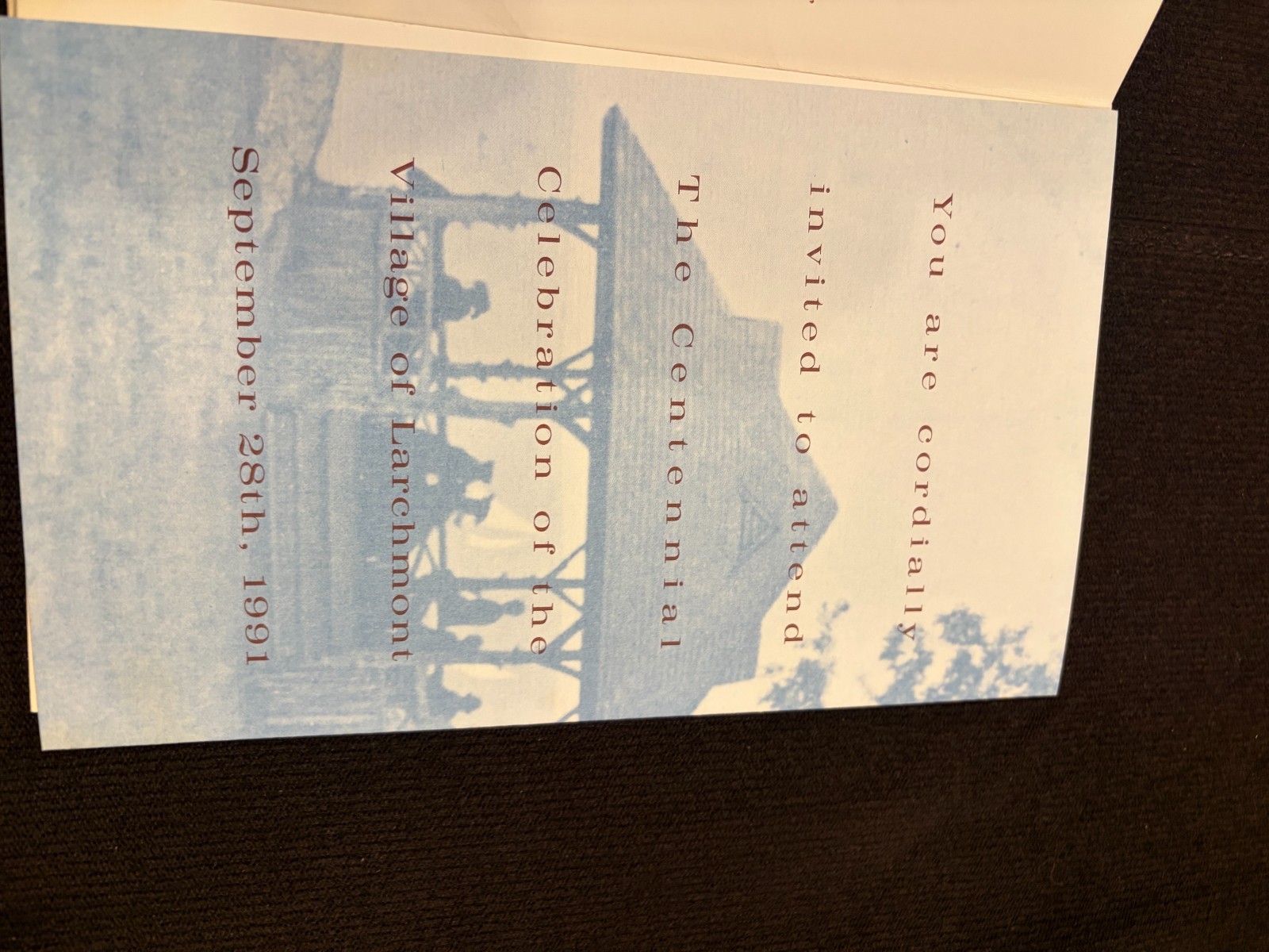 1991 Larchmont NY Centennial Edition Book and Program – NEW – and Program