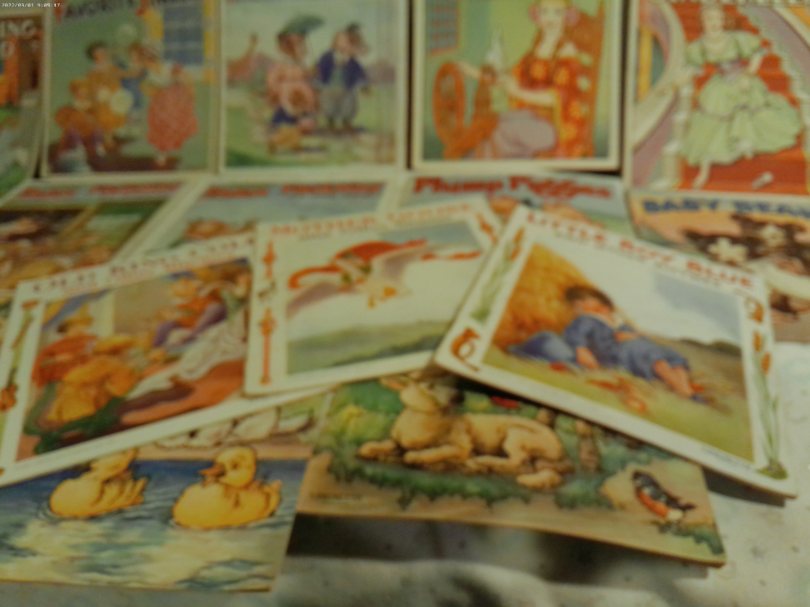 Linenette Sam Gabriel kids book WWII era Nursery Rhymes Farm Friends lot 17