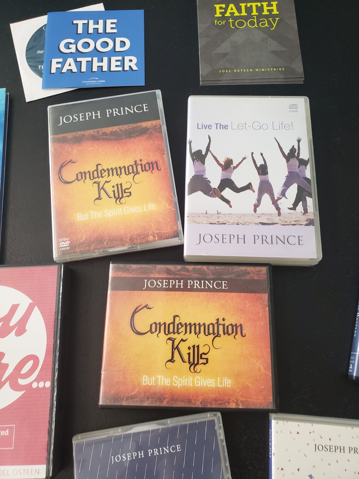 Lot 60 + Faith Teaching CD&rsquo;S & DVD&rsquo;s Joseph Prince Joel Osteen Joyce Meyer Books