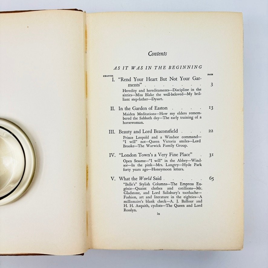 Life&rsquo;s Ebb & Flow Frances Countess of Warwick 1929 First Edition Autobiography