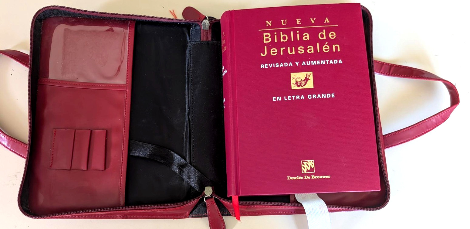 Nueva Biblia de Jerusalen Revisda y Aumentada en Letra Grande HC + carrying case