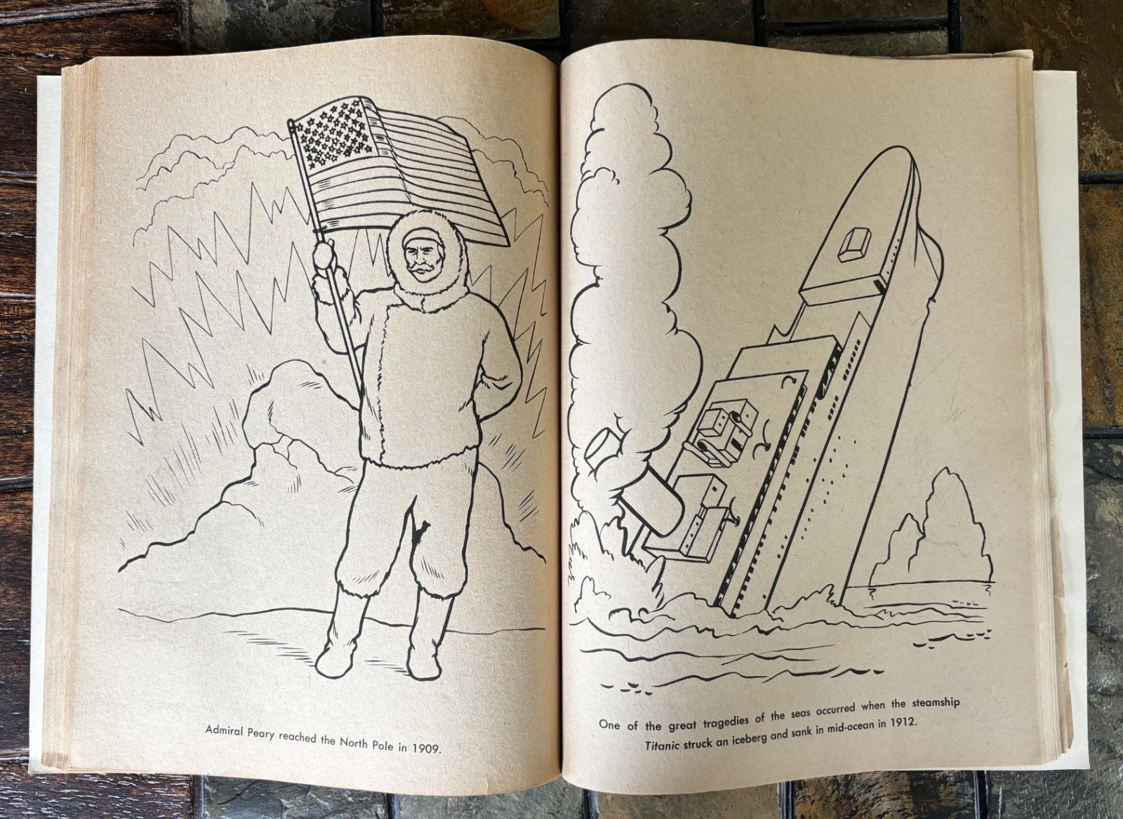 Vintage 1970&rsquo;S BICENTENNIAL 1776 – 1976 AMERICAN HISTORY COLORING BOOK unused