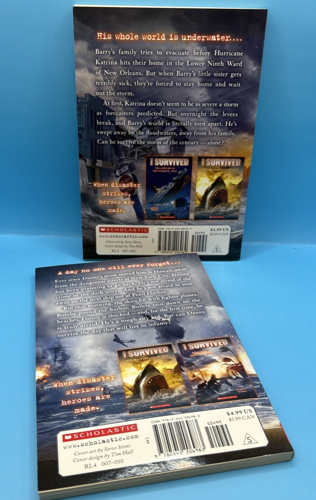 2010s Lot of 15 « I Survived » Scholastic Chapter Paperback Books- New, Never Read