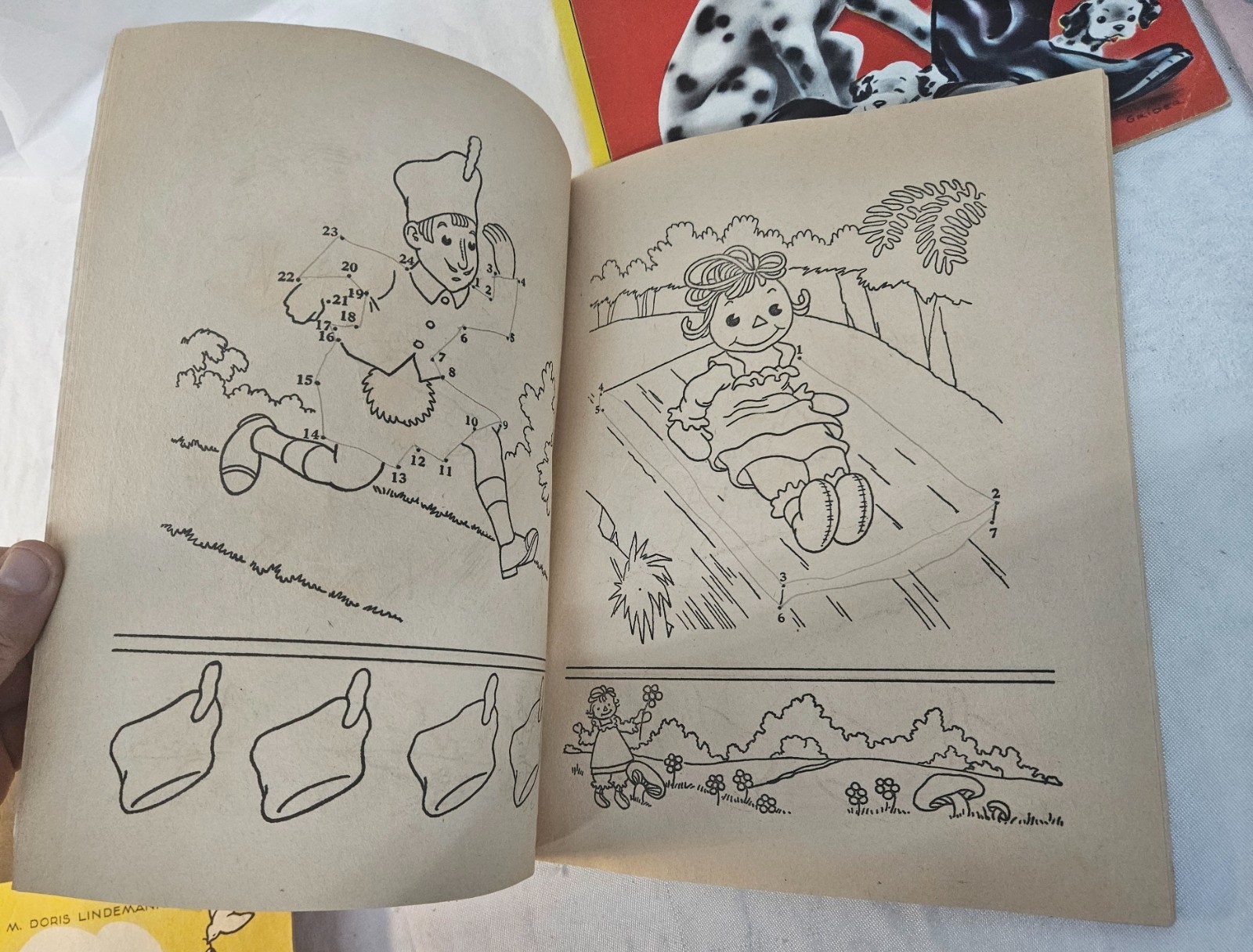 Lot of 10 Vintage USED Children&rsquo;s Coloring Books 1950&rsquo;s-60s Era in Nice Shape