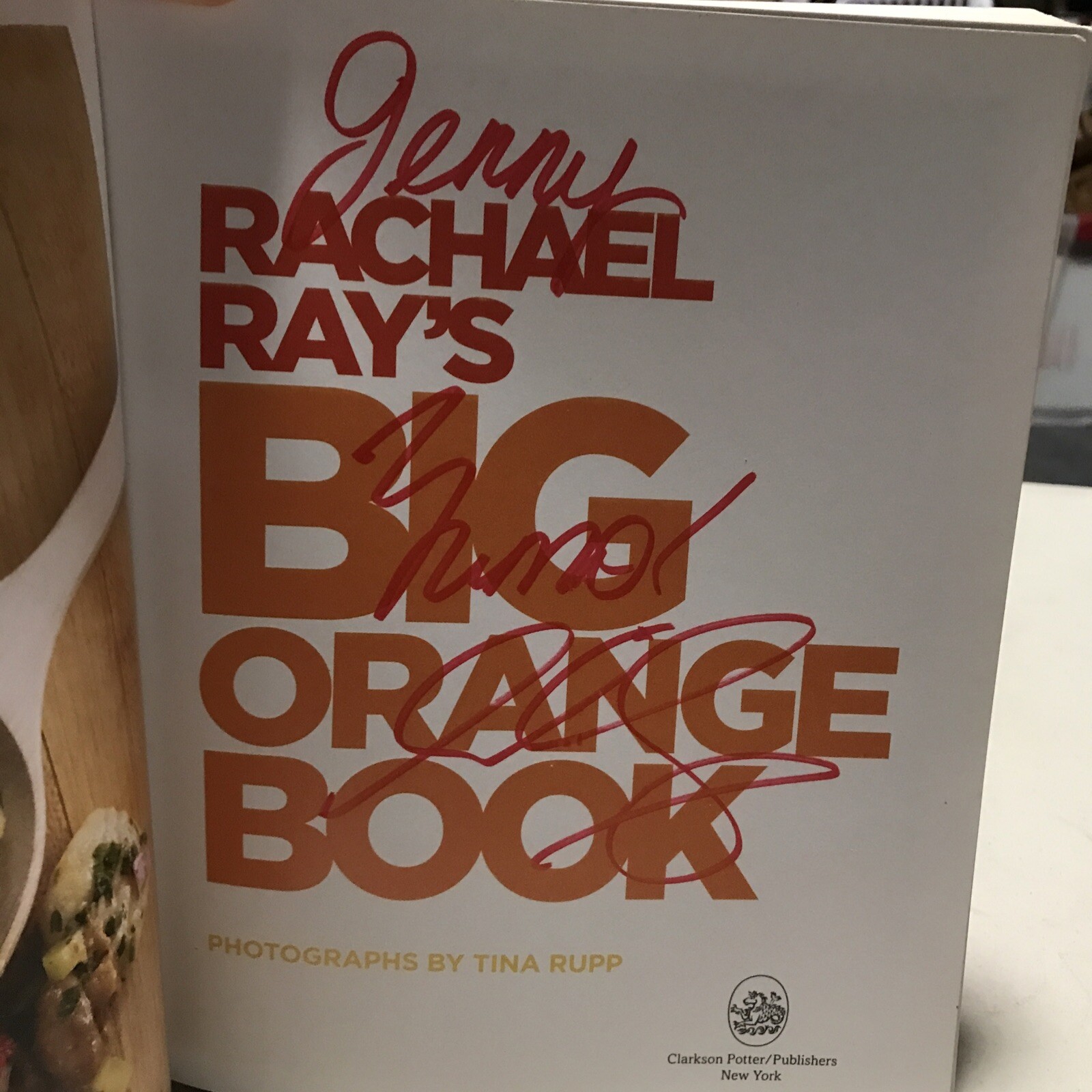 ***Signed*** Rachael Ray&rsquo;s Big Orange Book Cookbook Signed (3lb) First Edition