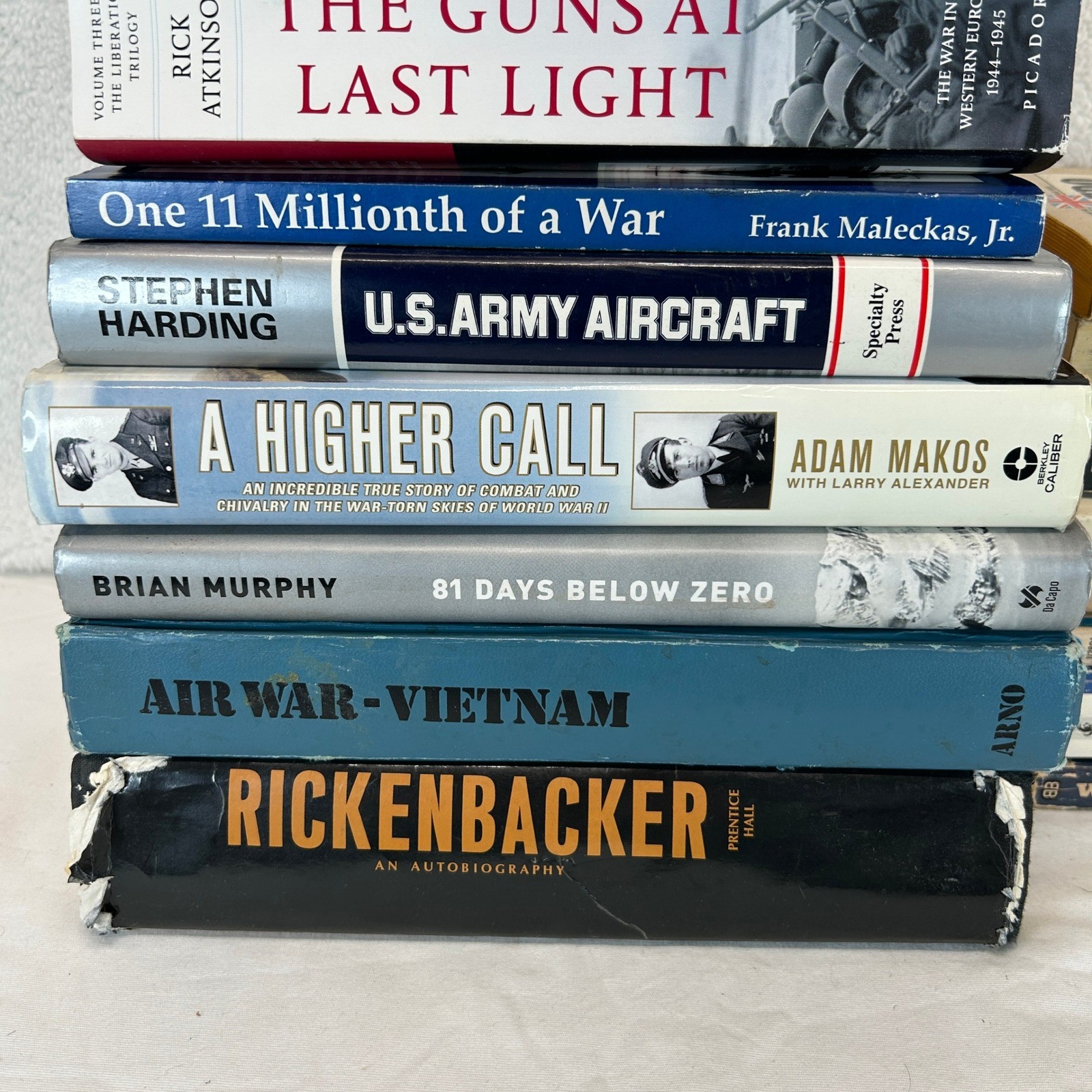 15 Lot Military Aviation History Book WWII Vietnam Pilot Memoirs Aircraft Bundle