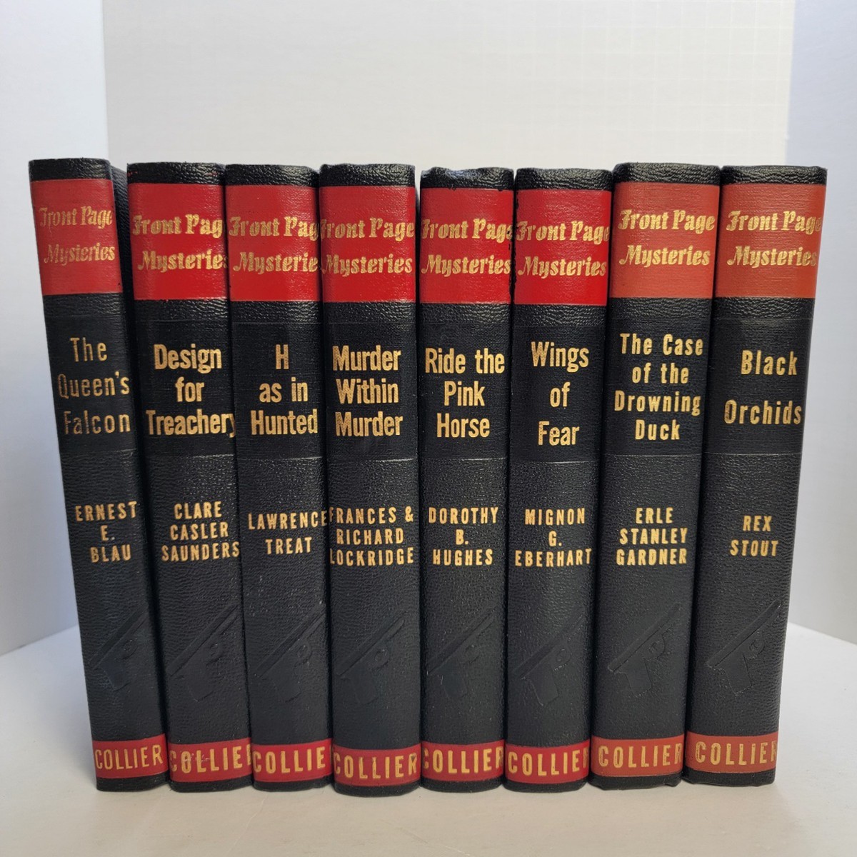 1940&rsquo;s Front Page Mysteries 8 Volumes from P.F. Collier & Son Co Hardcover