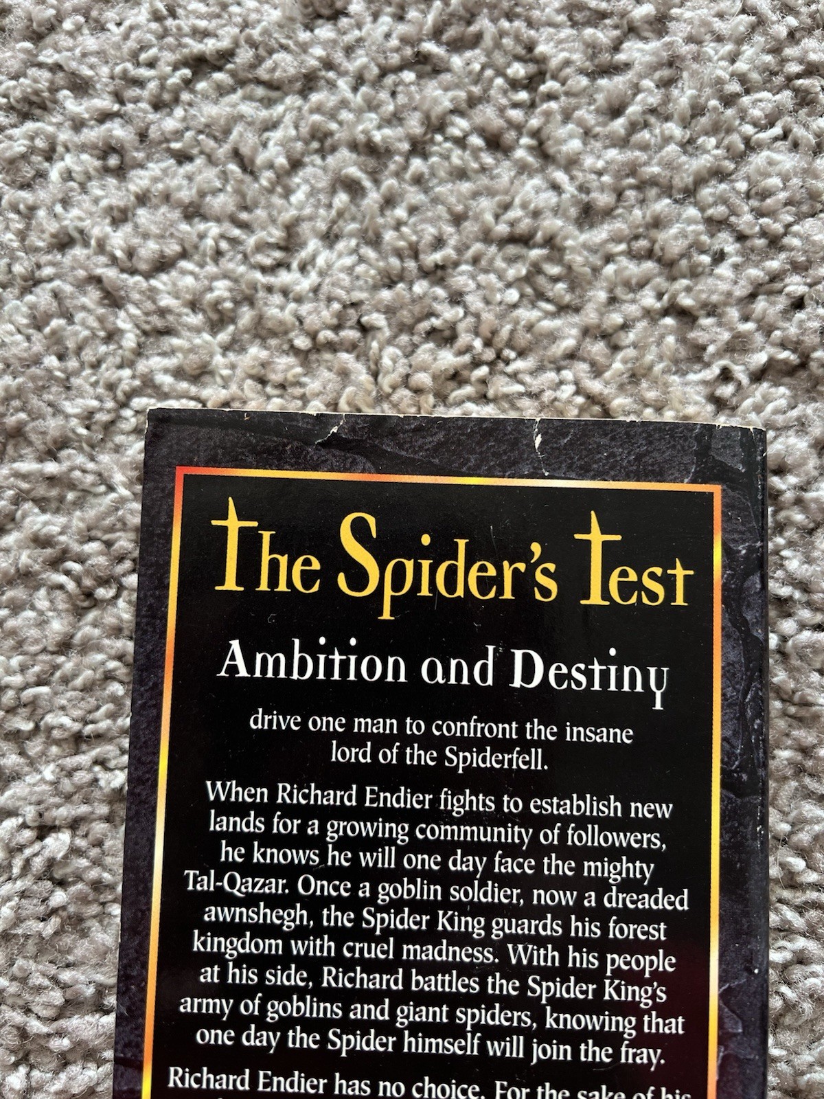The Spider&rsquo;s Test by Dixie Lee McKeone (TSR, 1996) First Vintage Fantasy MMPB