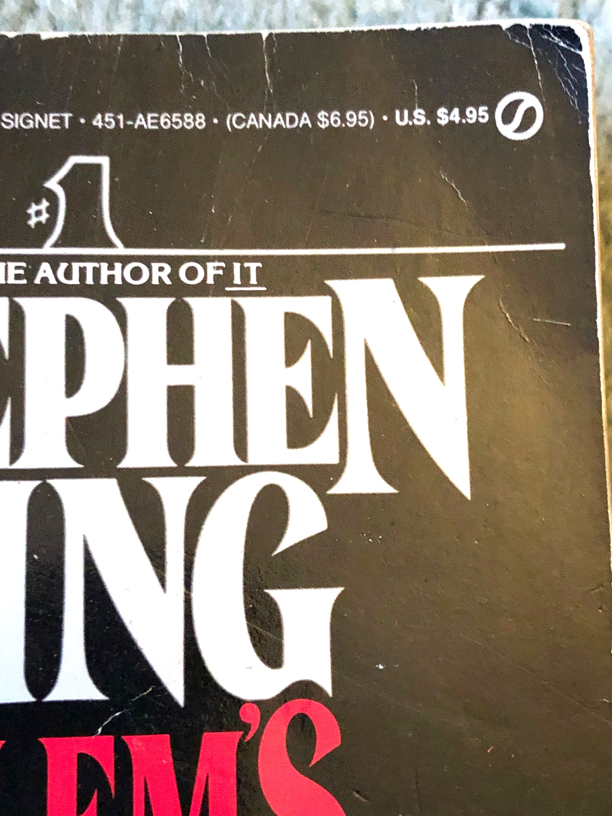 Stephen King books, Salem&rsquo;s Lot & The Stand, Signet paperbacks