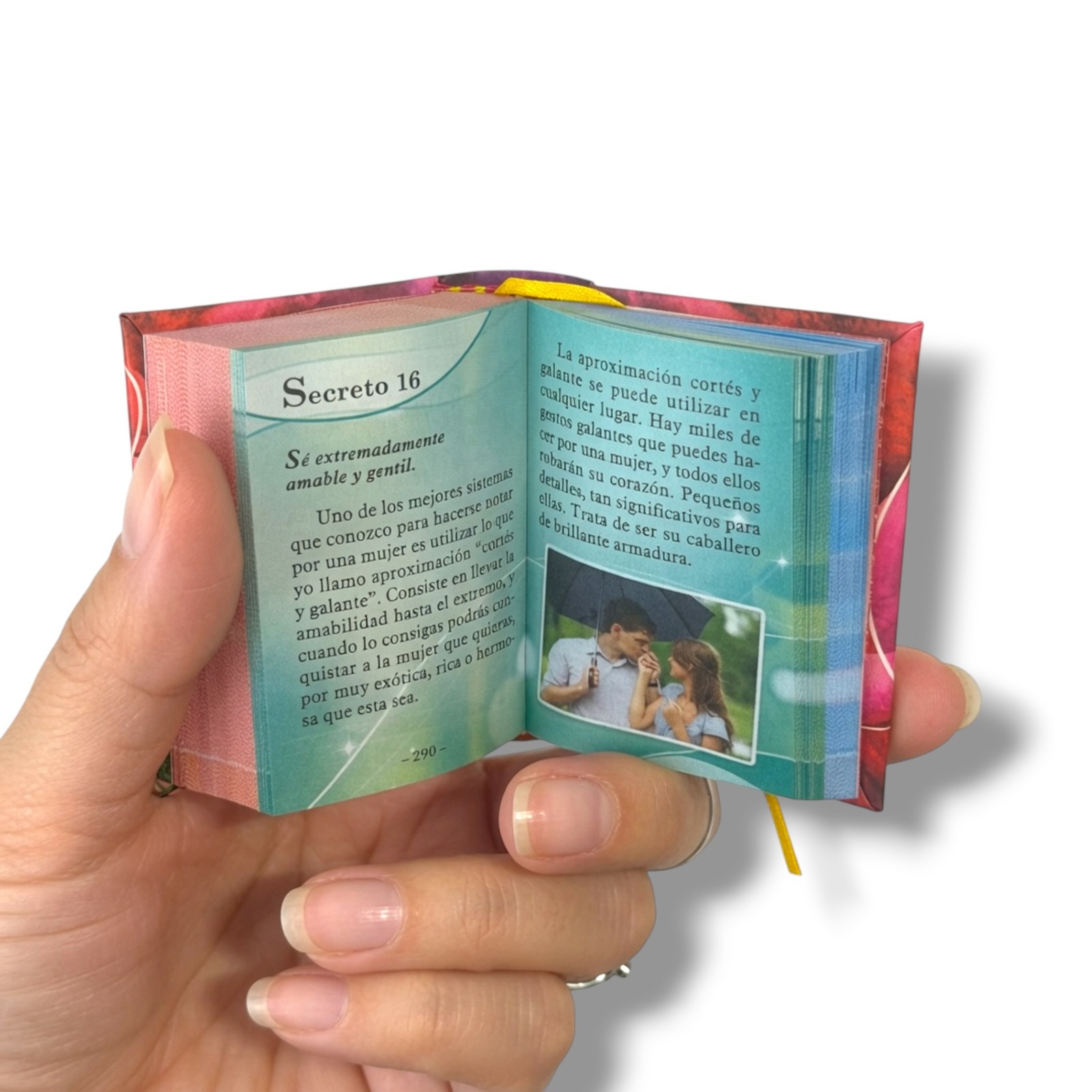 beautiful Frases de Amor Spanish hardcover 2.65&Prime; high mini book 440 color pages
