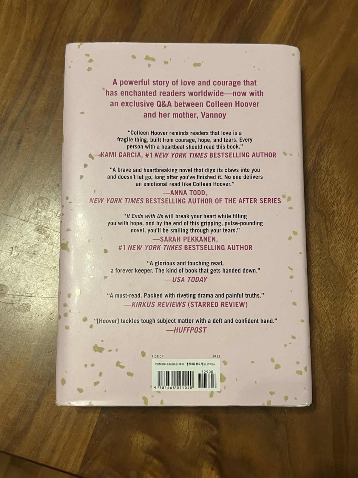Colleen Hoover It Ends with Us Collector&rsquo;s Edition Hardcover Fiction Novel