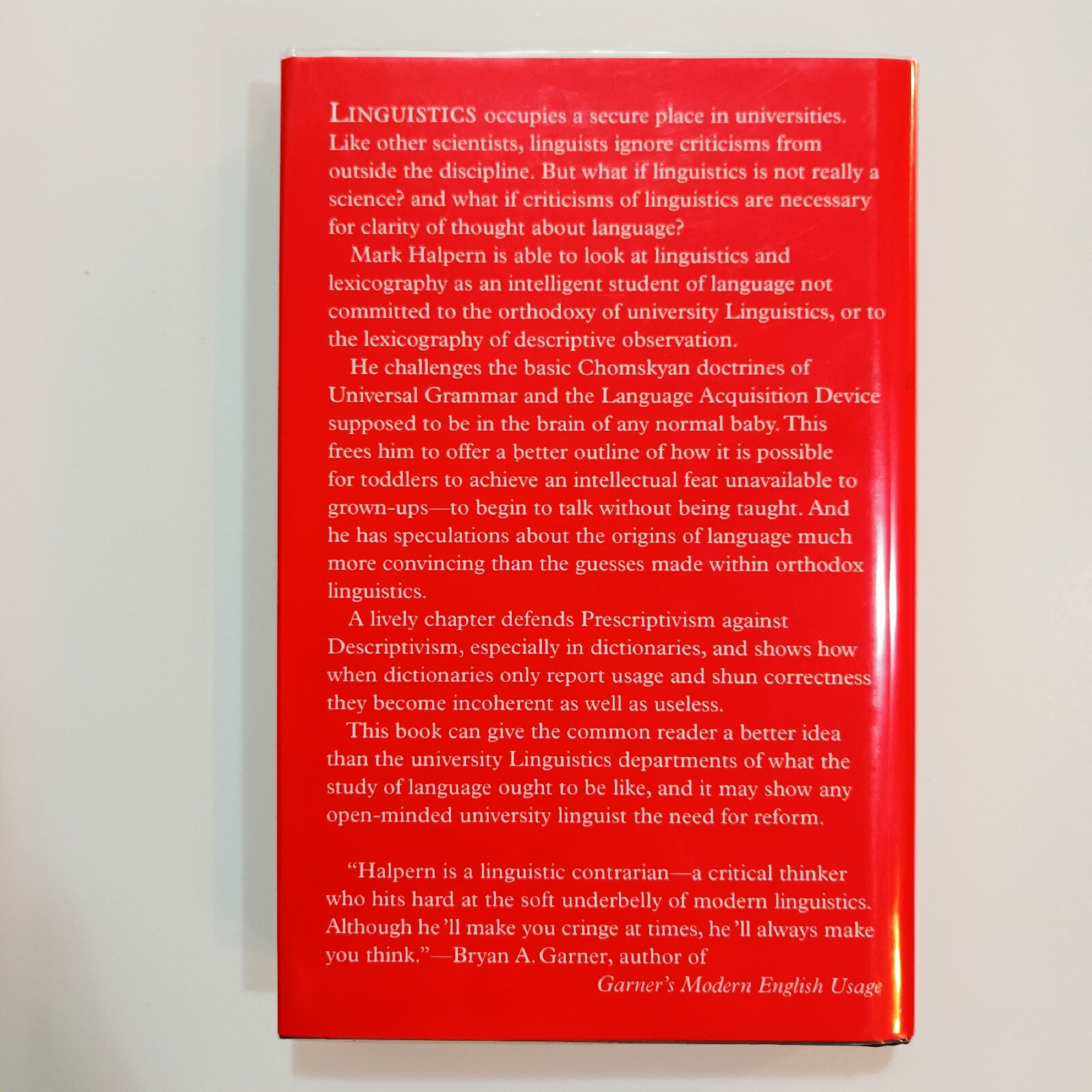 Struggling for our Language by Mark Halpern. First Edition 2017.