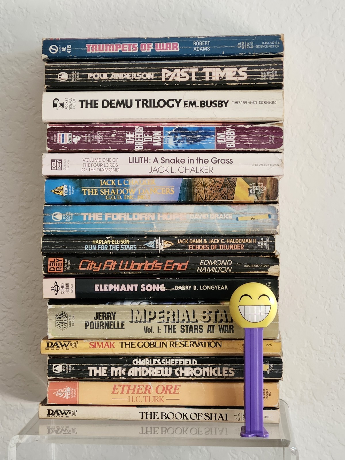 Vintage Sci Fi Fantasy Paperback Books 1980&rsquo;s Science Fiction Book Lot x 15