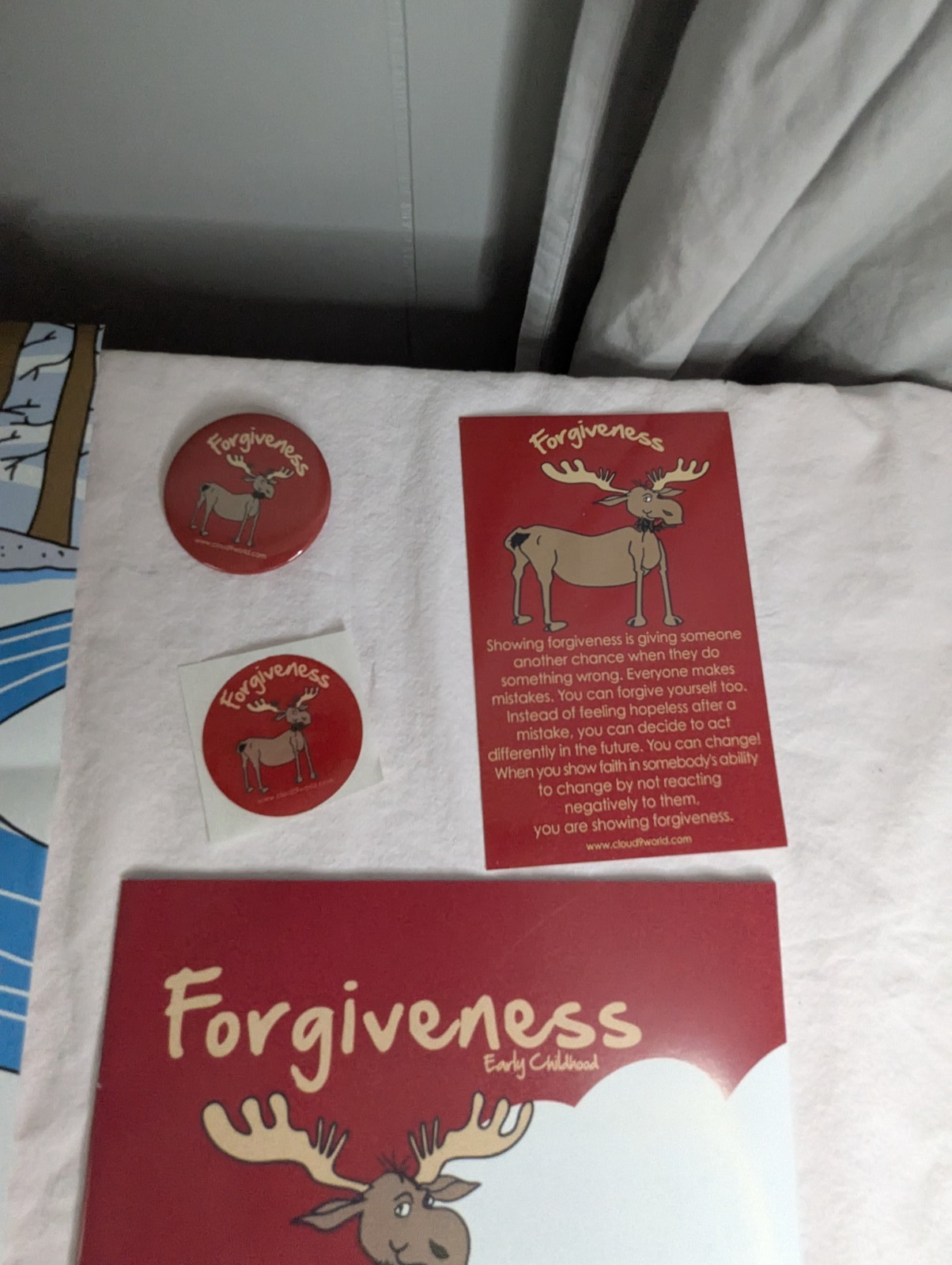 Home School Teachers Cloud 9 world character book FORGIVENESS K-1st poster kit