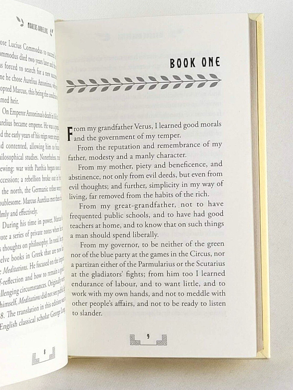 MEDITATIONS by Marcus Aurelius (6.8&Prime;x4.4&Prime;) Deluxe Compact Gilded Pages Brand New