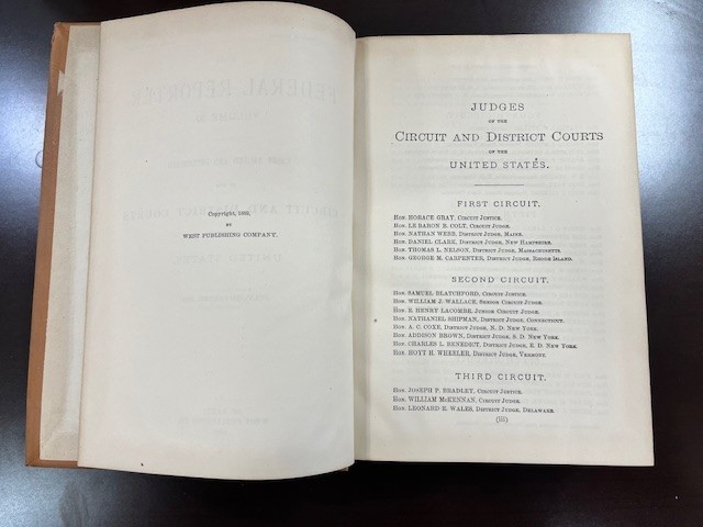 Lot of 5 Federal Reporter Antique Law Books 1880s Vol 35 36 37 38 39 Leather