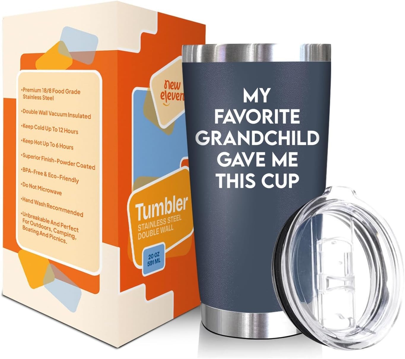 20 Oz BPA-Free Steel Tumbler – Perfect Gift for Grandfather&rsquo;s Birthday & More