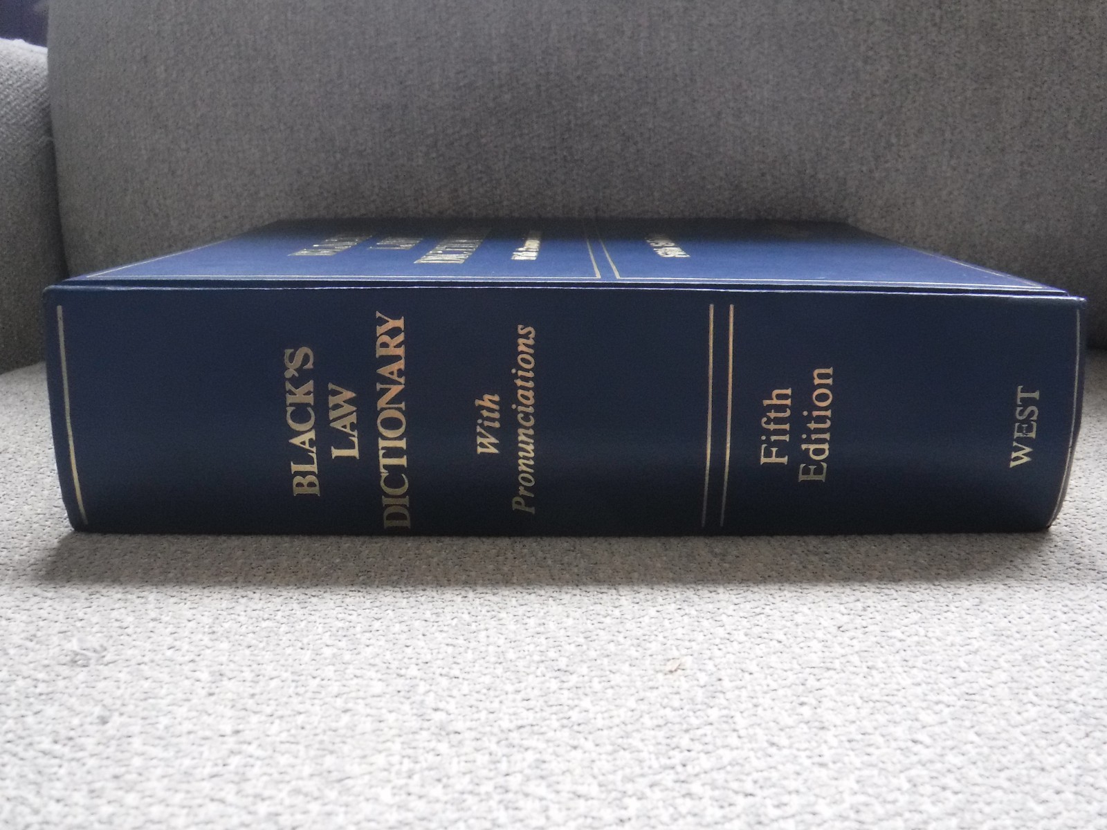 Black&rsquo;s Law Dictionary Fifth Edition with Pronunciations 1979 Hardcover West Pub