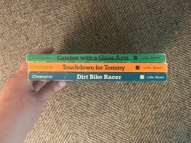 Vintage Matt Christopher paperback lot of 3 Football Baseball Dirt Bike Racing