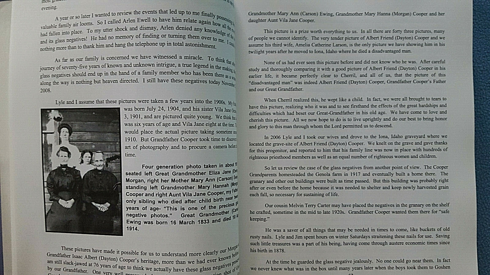 V.K. Cooper Family of Utah History Memoir genealogy SIGNED autobiography 600+pgs