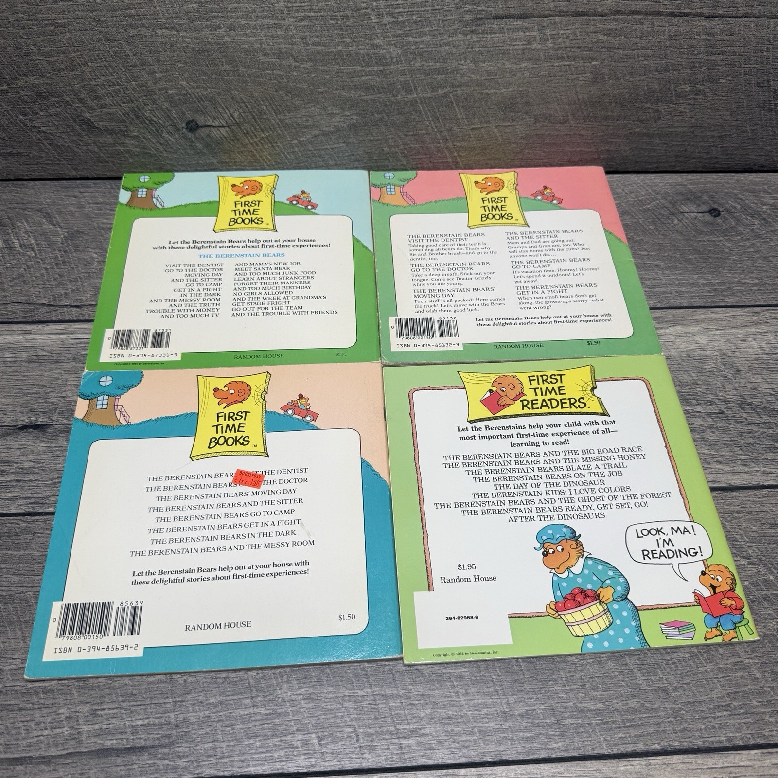 Lot of 18 Berenstain Bears First Time Picture Books Jan & Stan Berenstain 1980&rsquo;s
