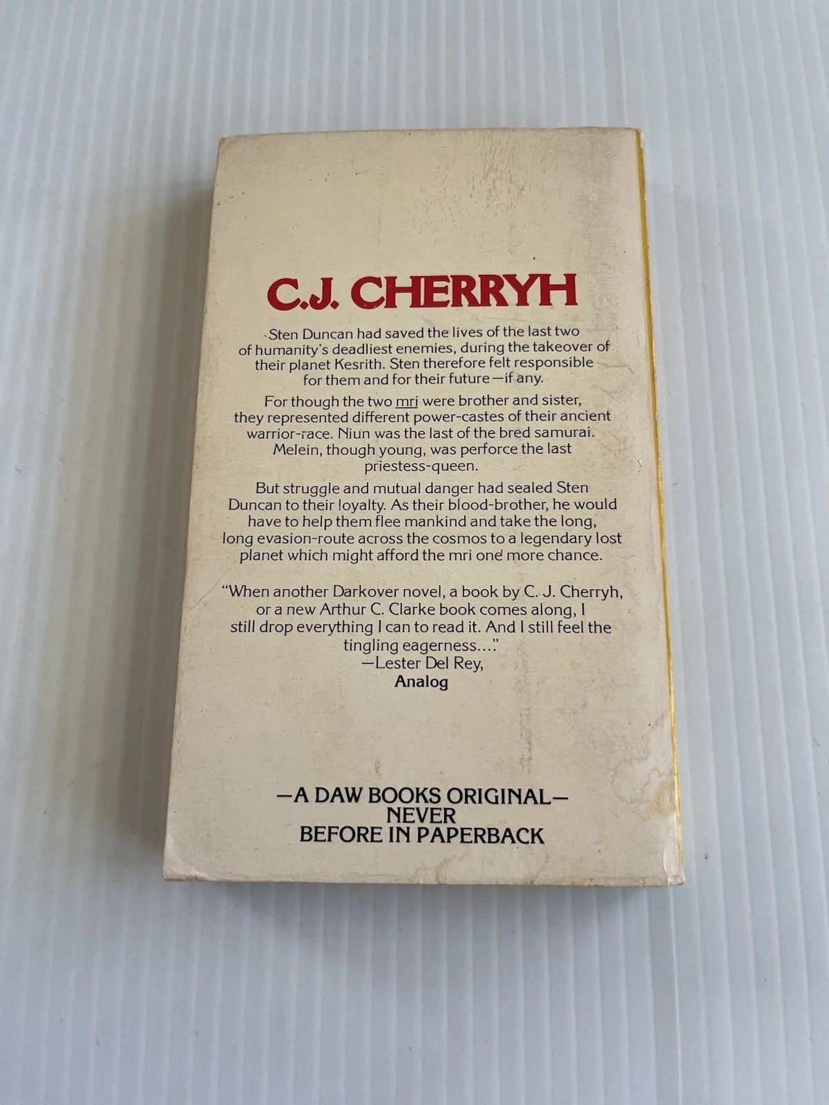 C.J. CHERRYH – The Faded Sun: Shon&rsquo;jir (DAW 1979 PB #333 or #UE1632)*Good*