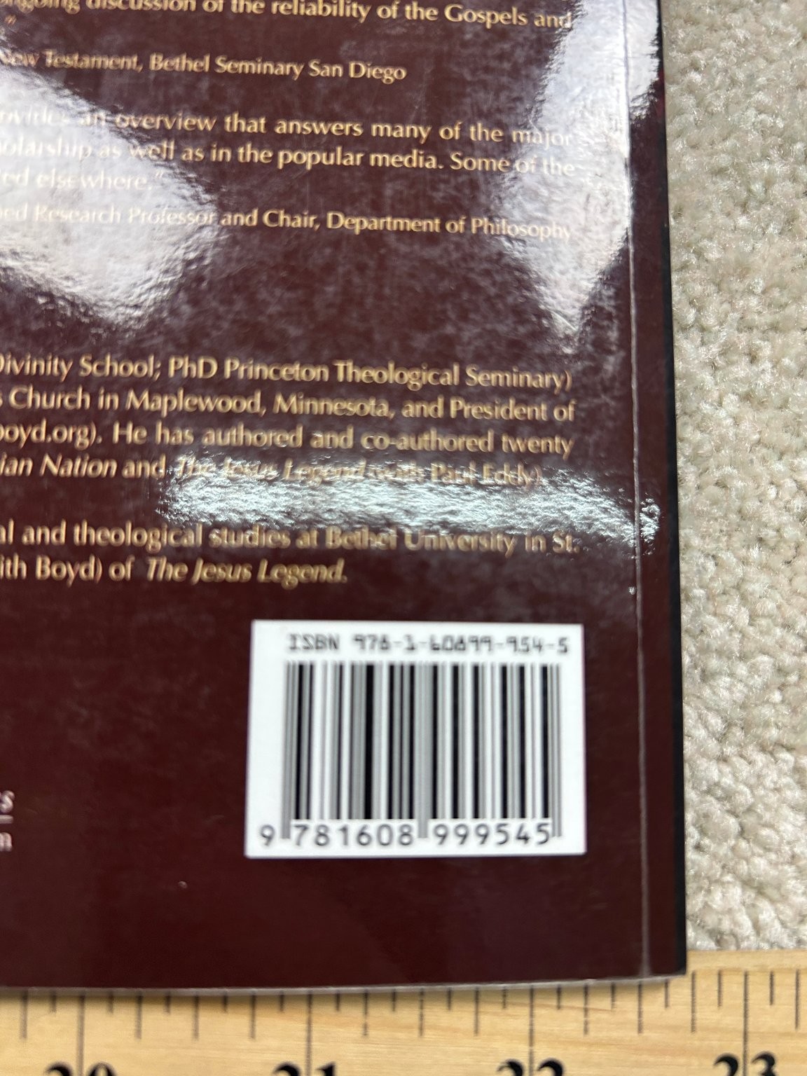 LORD or Legend? Boyd Eddy 2010 Reissue Christian Theology Wipf Stock
