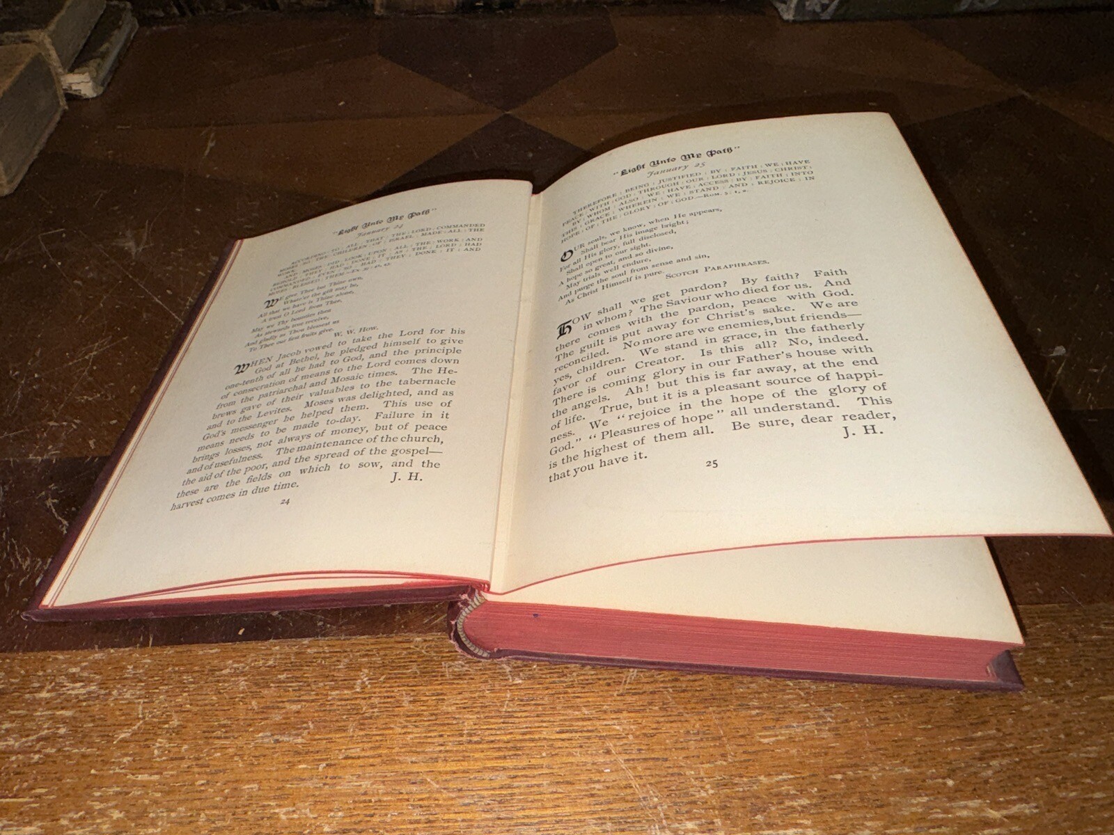 A Light unto My Path Hardcover 1893 Rev John Hall Antique Book Christian