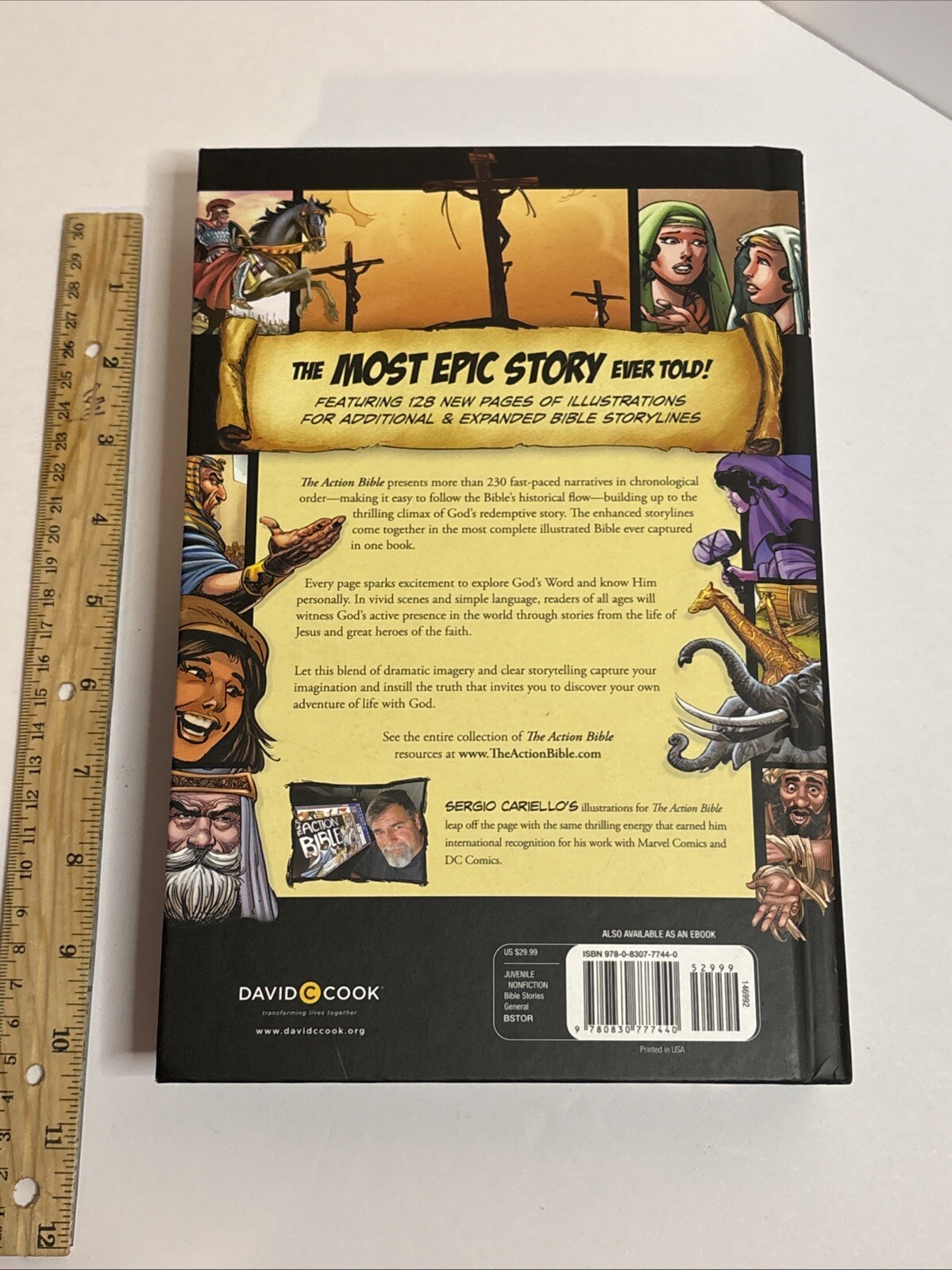 The Action Bible: God&rsquo;s Redemptive Story by Sergio Cariello Hardcover