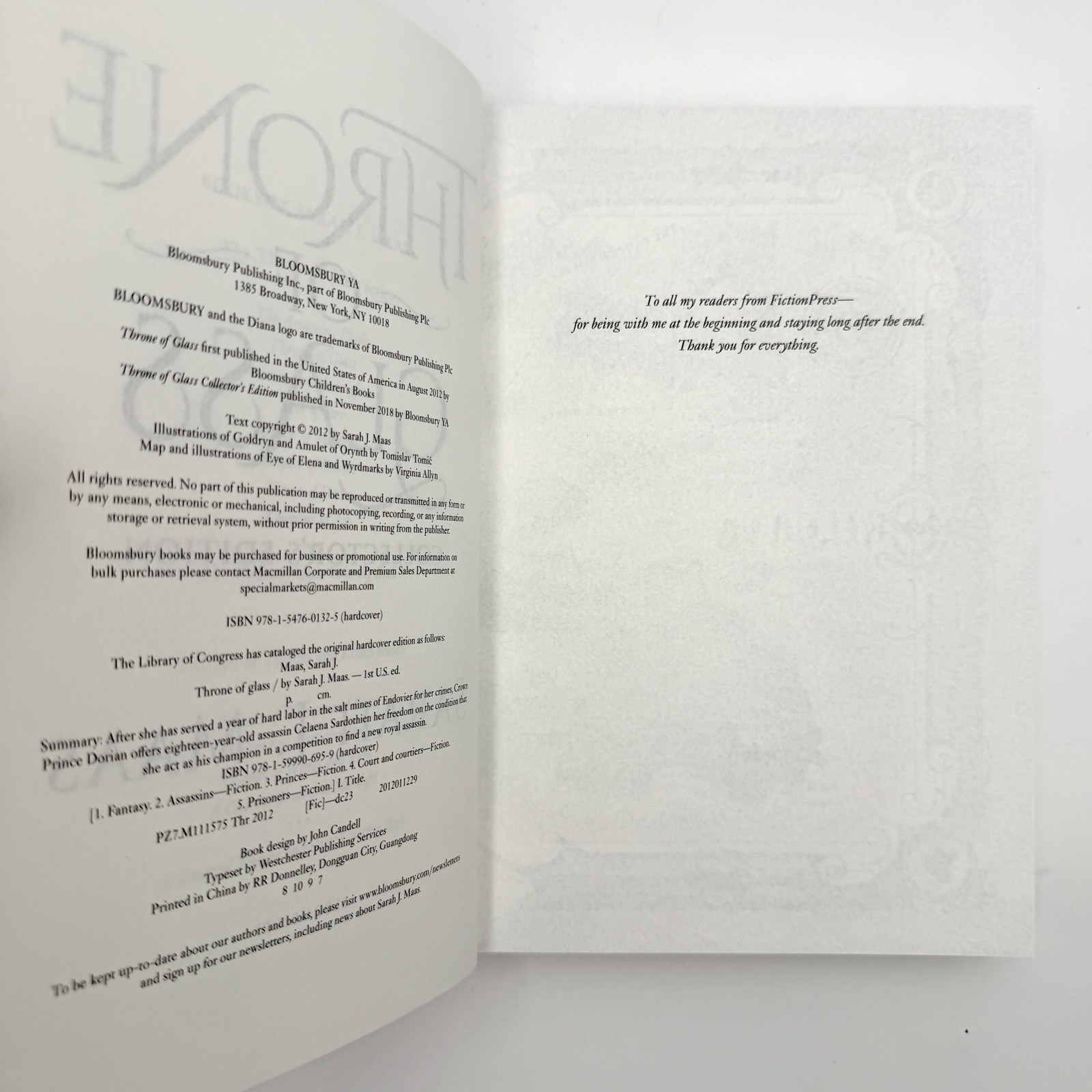 Throne of Glass Collector&rsquo;s Edition by Sarah J. Maas (2018, Hardcover) With Case