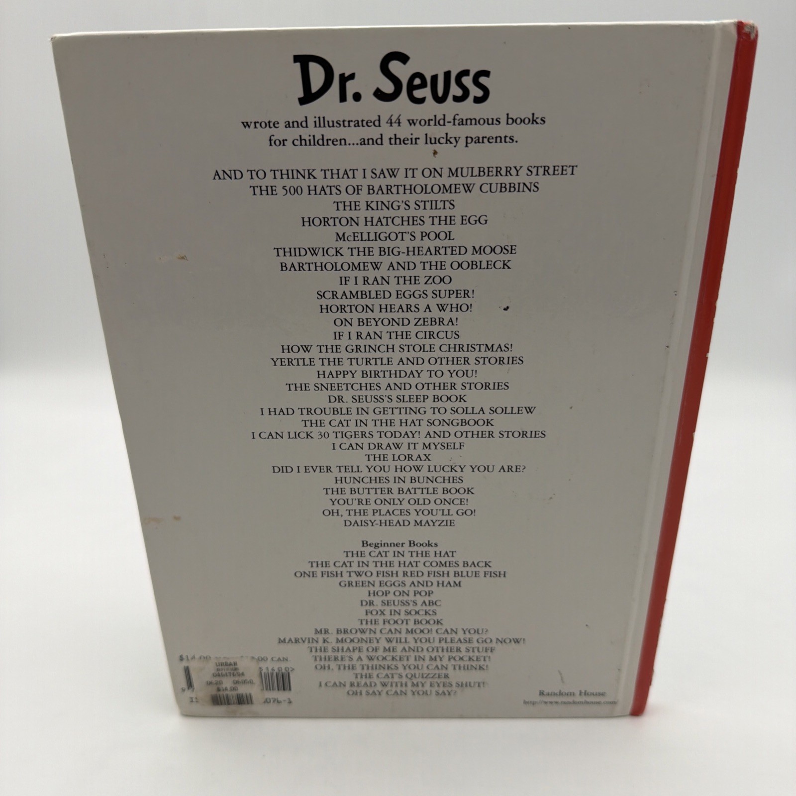 Dr. Seuss Happy Birthday to You! Random House Hardcover 1959