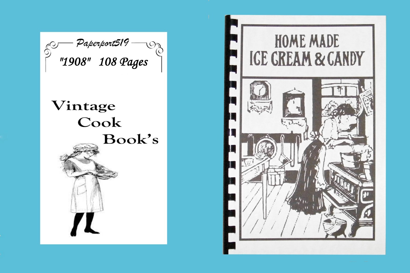 Homemade Ice Cream And Candy Cook Book « 1908 » 108 Pages
