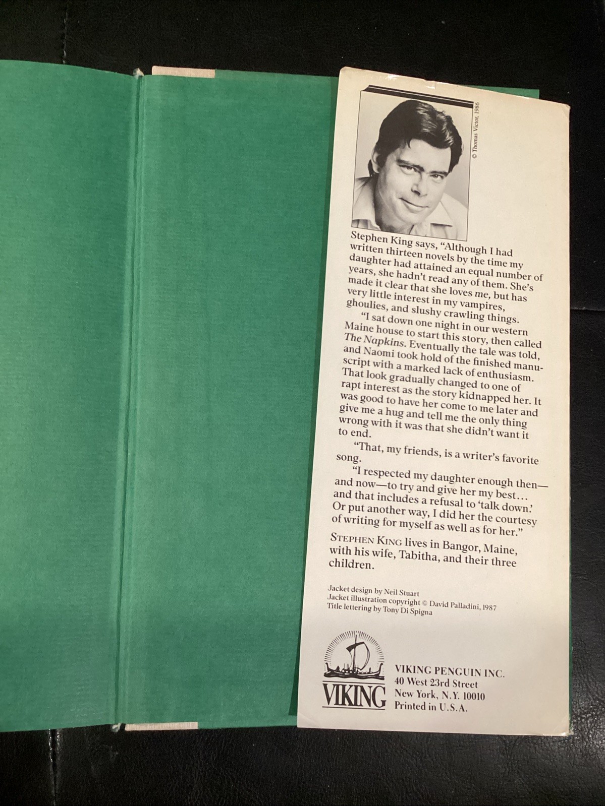 Stephen King&rsquo;s The Eyes of the Dragon first edition (US 1987 Viking) HC DJ