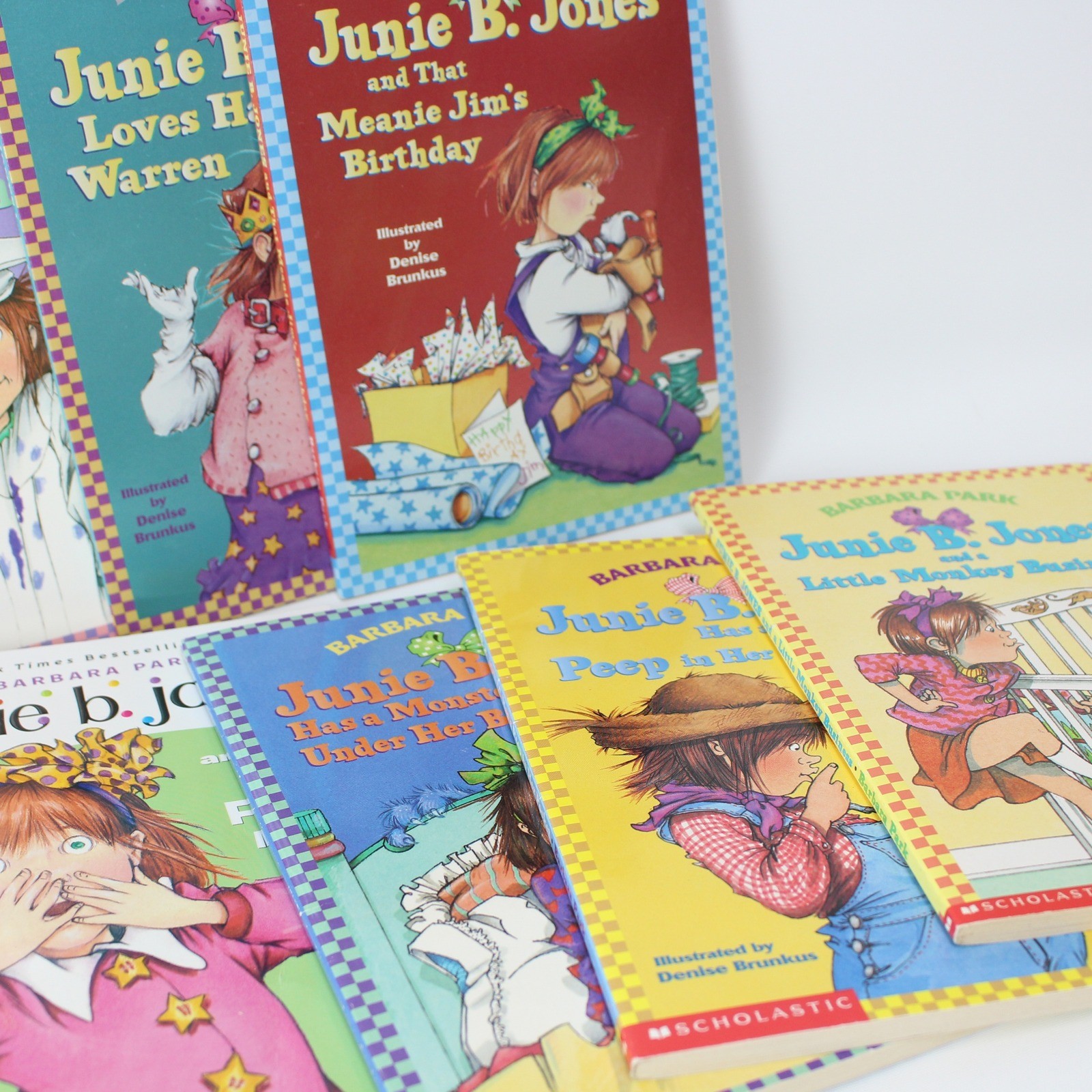 Junie B. Jones Barbara Park 10 Book Lot Paperback Chapter Books Early Reader