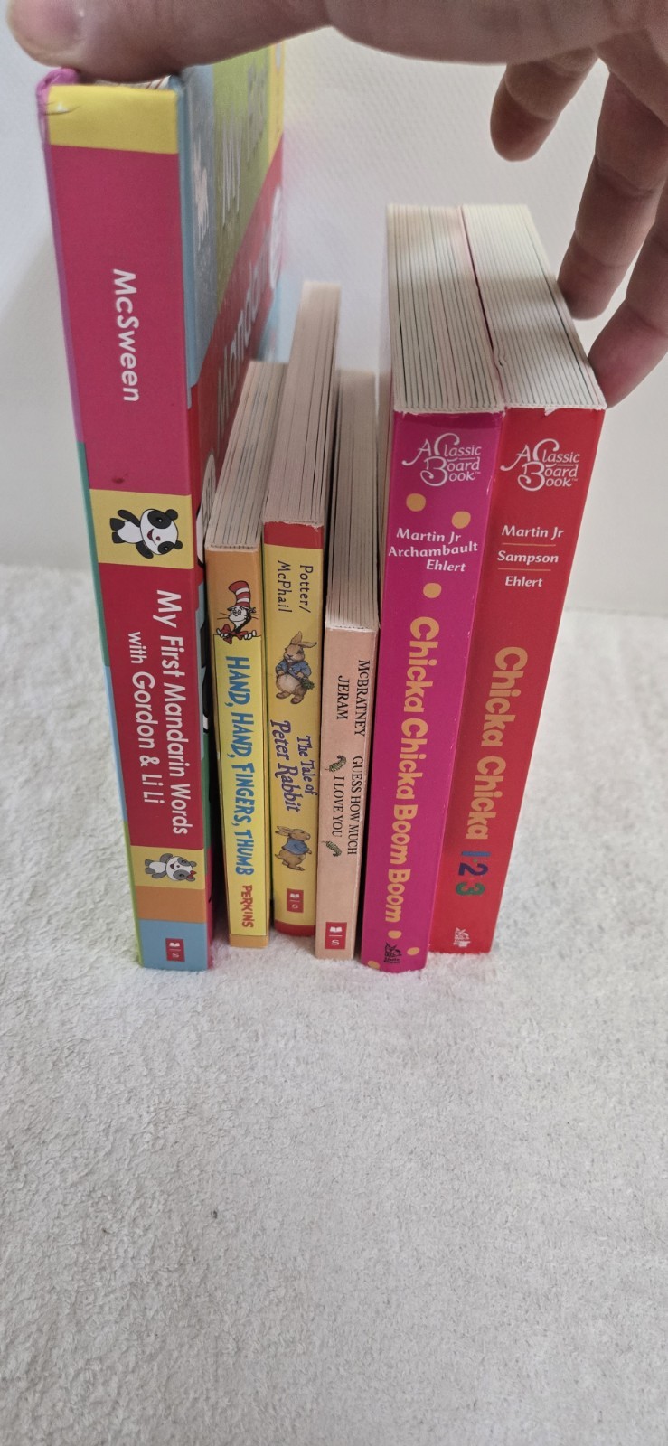 Lot of 6- Board Books for Children&rsquo;s/ Kids/ Toddler Babies/Preschool/Daycare