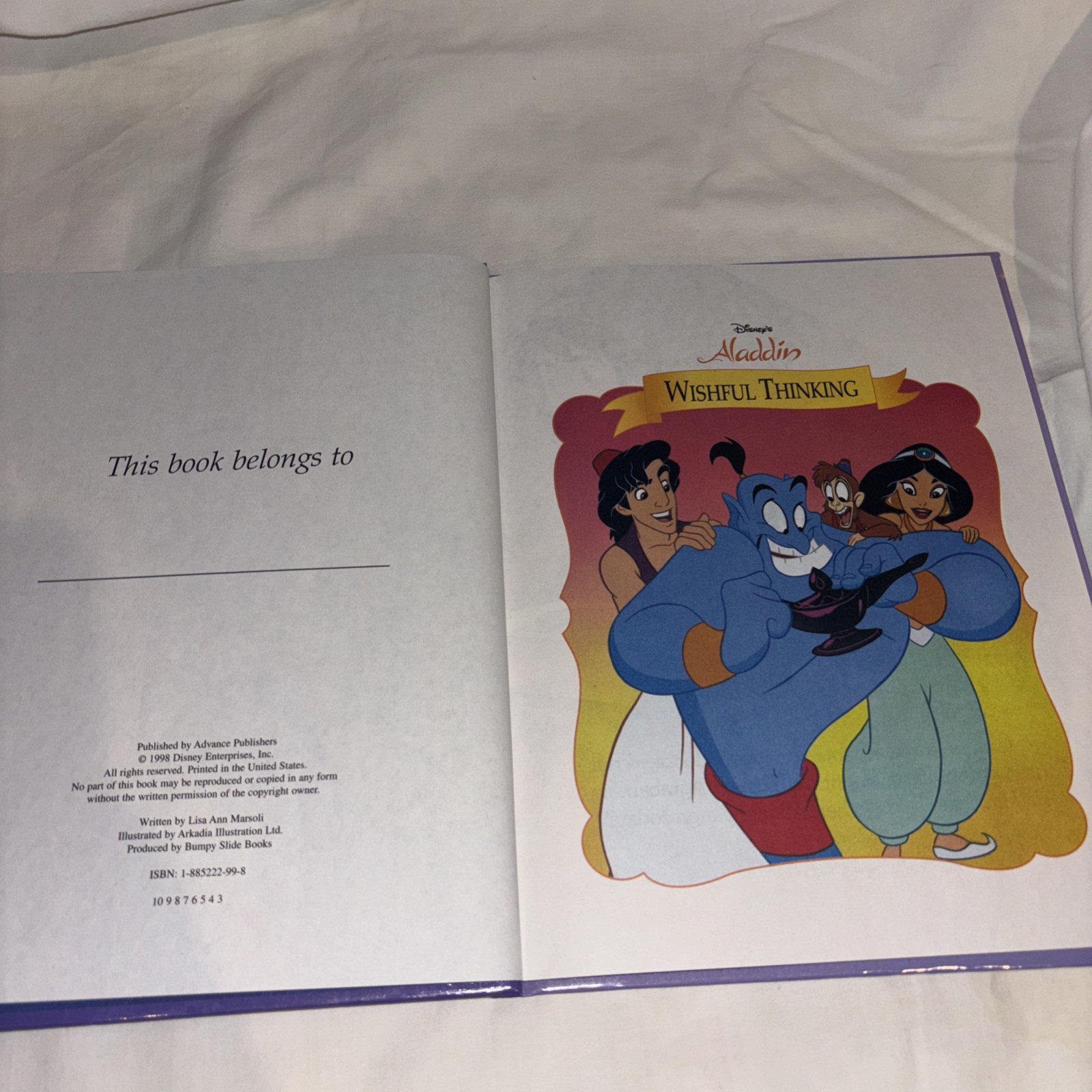 Disney&rsquo;s « Storytime Treasures » Library: Aladdin: Wishful Thinking by Disney 1998