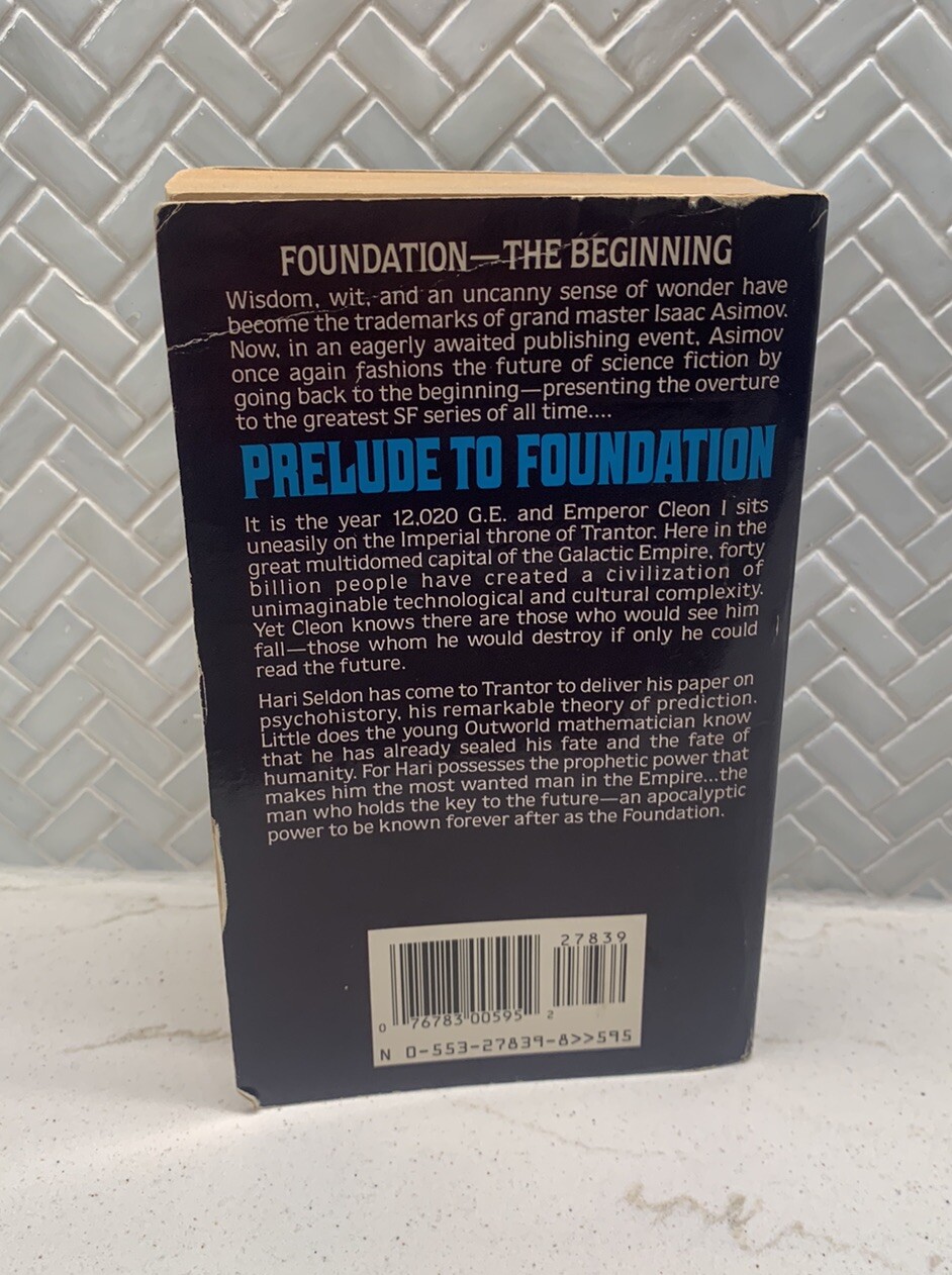 FOUNDATION Novels by Isaac Asimov Lot of 3 mm paperback set + Prelude three PICS